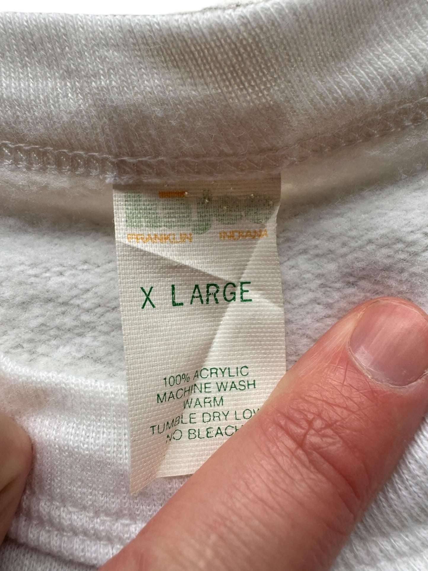 Tag on Vintage Ed's Bulldozing Crewneck SZ XL