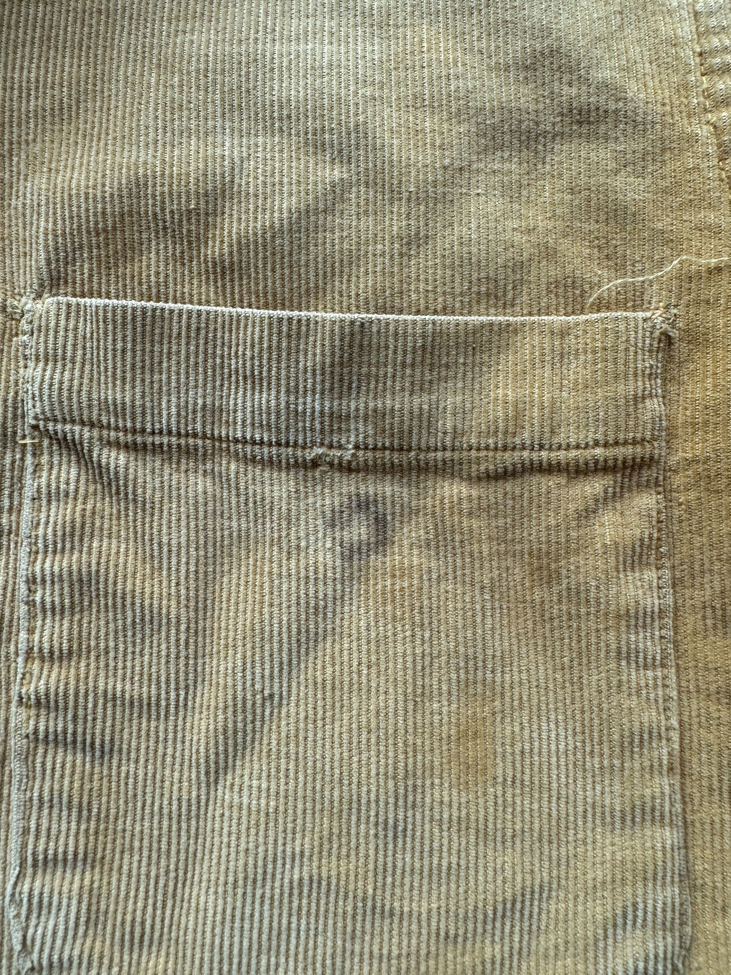 Pocket on Vintage Silver Star Corduroy Loop Collar SZ M