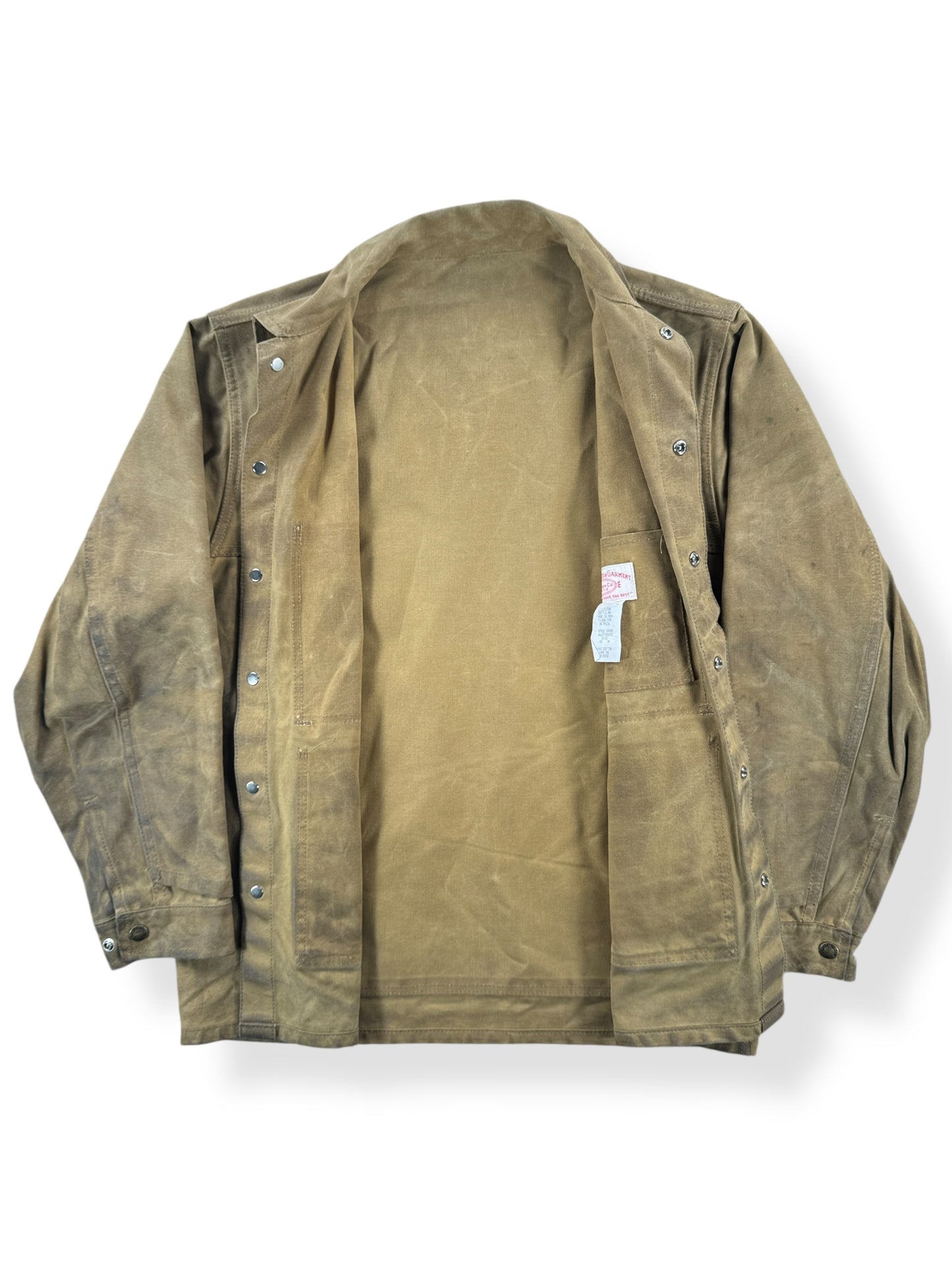 Inside of Vintage Filson Tin Cruiser Jacket SZ 38