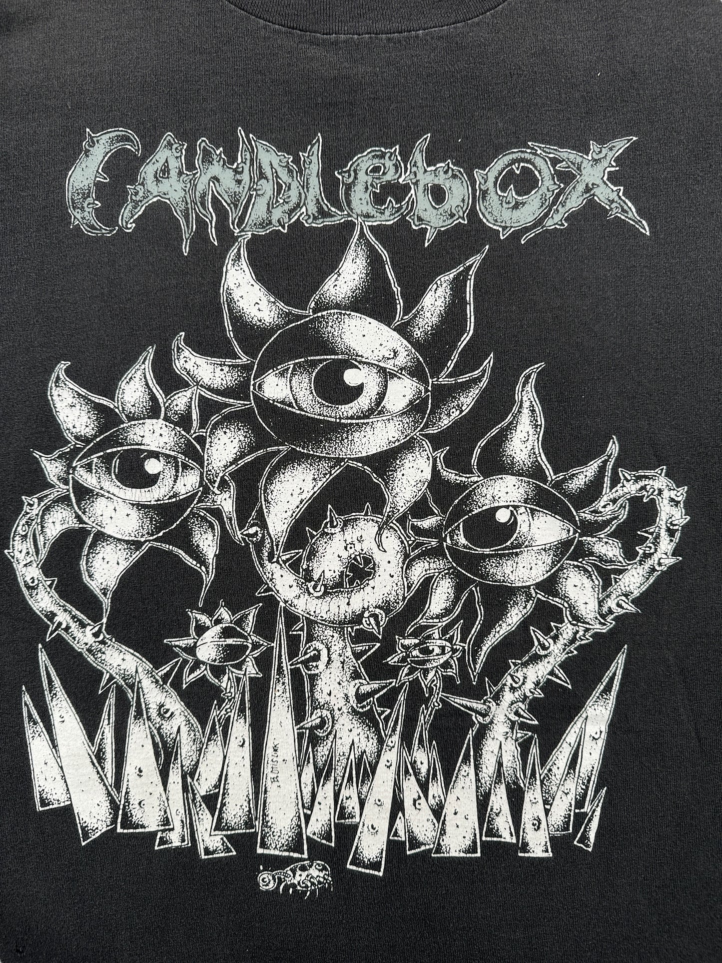 Front Graphic of Vintage Candlebox 1995-96 Tour Tee SZ L