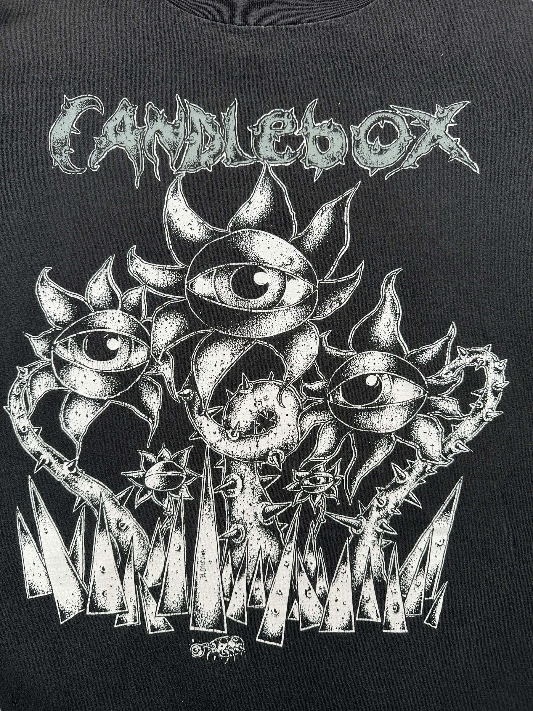 Front Graphic of Vintage Candlebox 1995-96 Tour Tee SZ L
