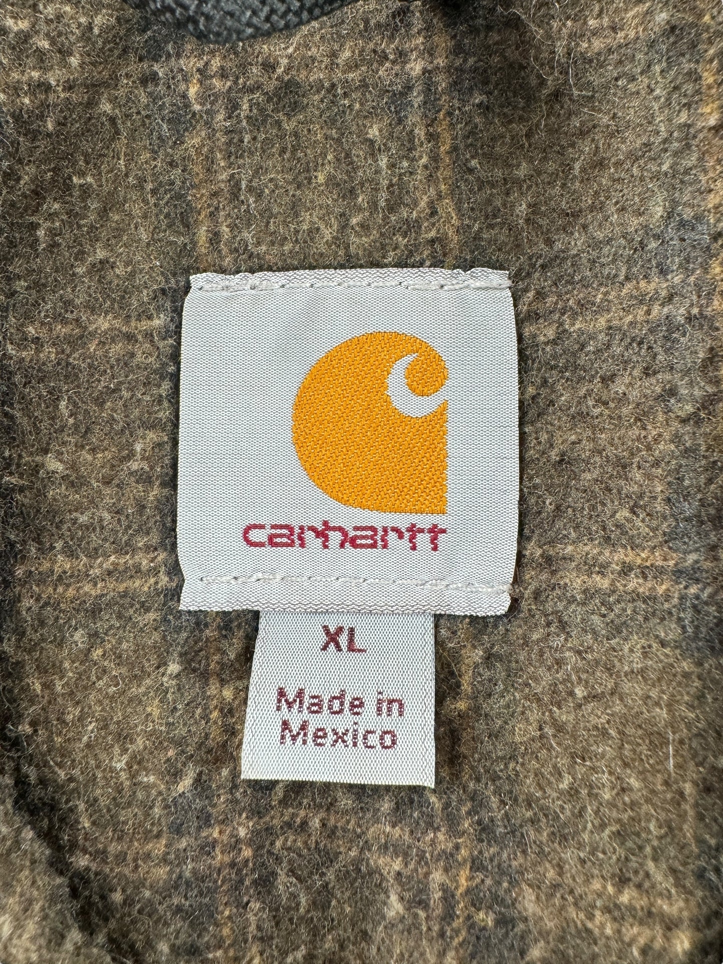 Tag on Vintage J97-BLK Carhartt Detroit Jacket SZ XL
