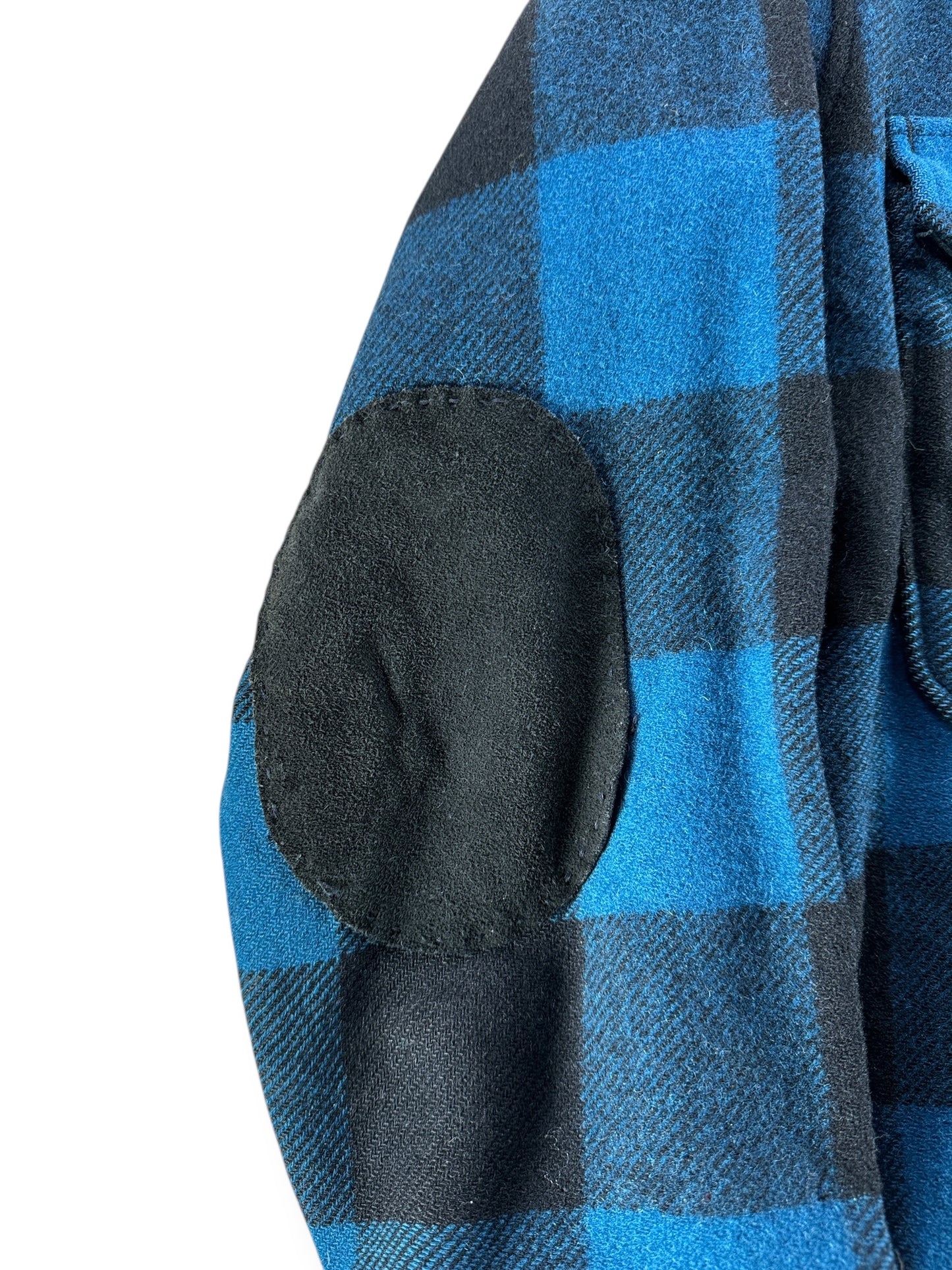 Elbow Patch on Vintage Pendleton Shacket SZ M