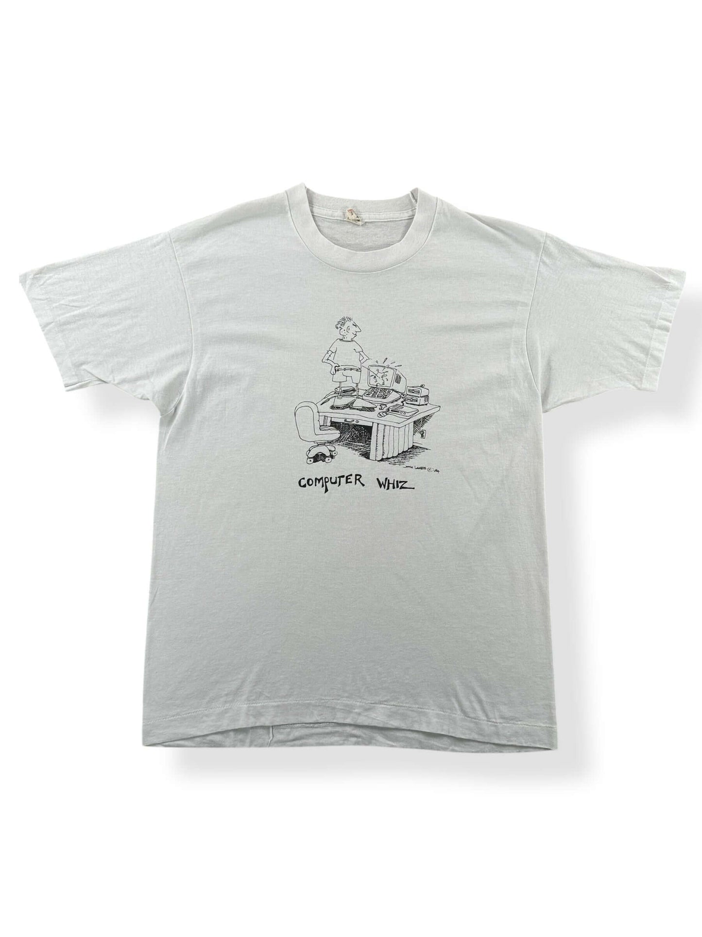 Front of Vintage Computer Whiz Tee SZ M