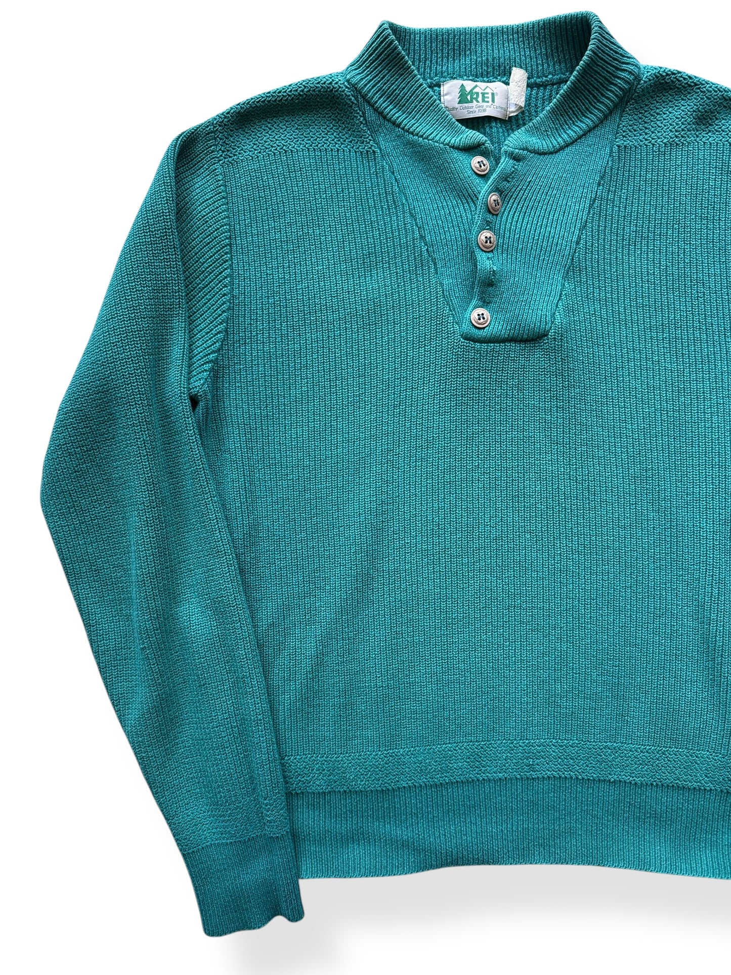 Front Right of Vintage REI Cotton Sweater SZ S