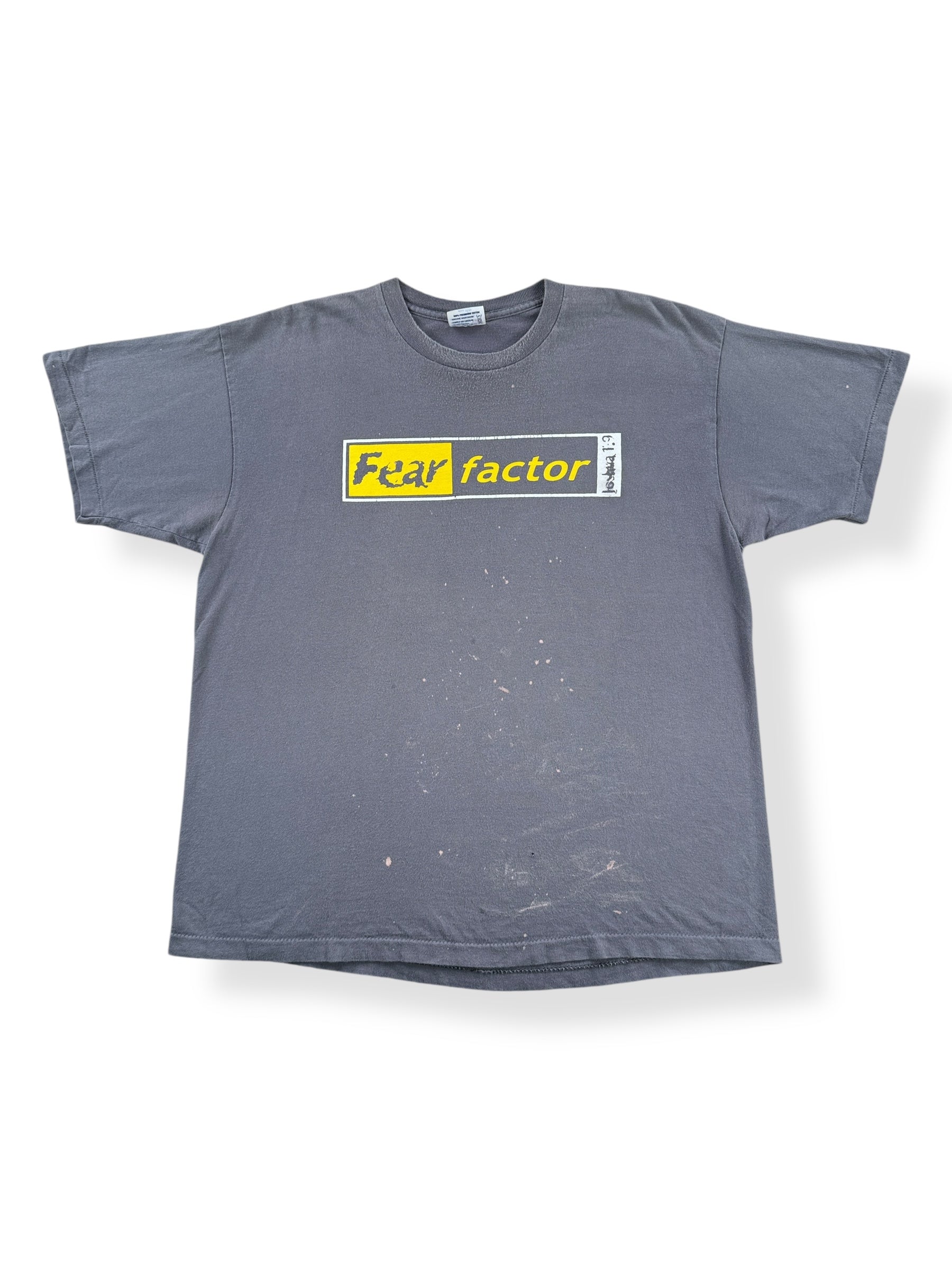 Front of Vintage Fear Factor Tee SZ L AS IS