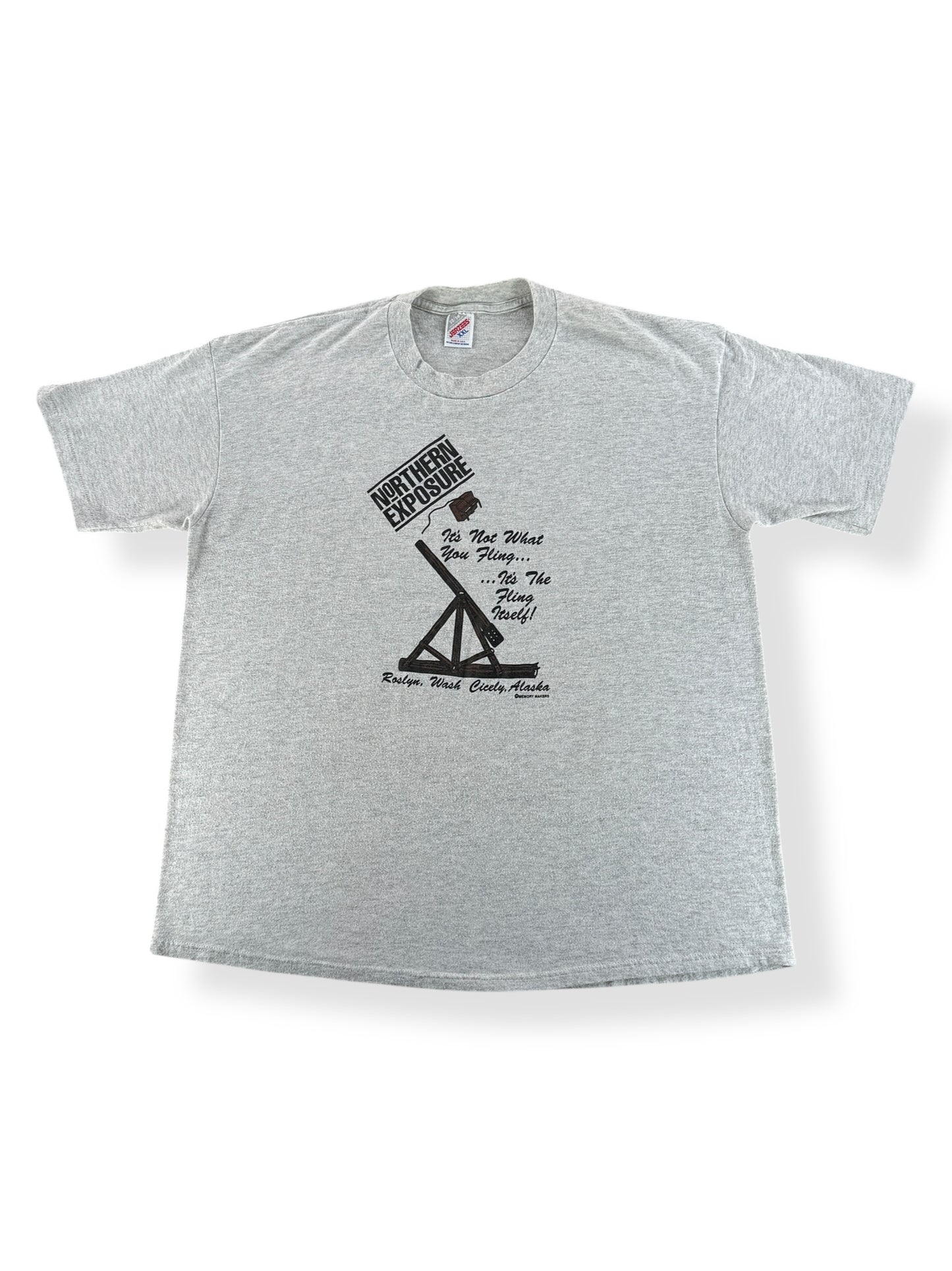 Front of Vintage Roslyn WA Northern Exposure Tee SZ XL