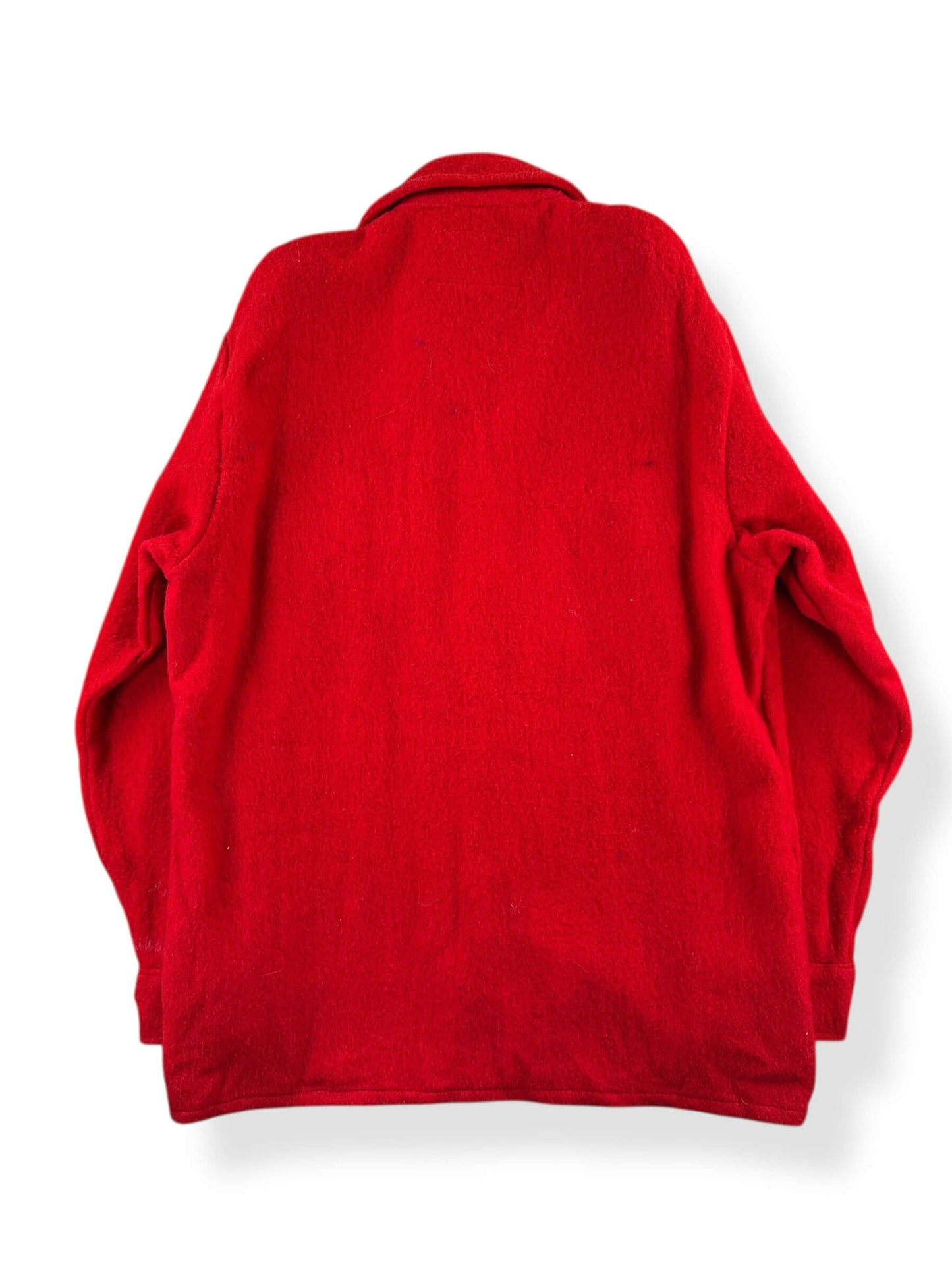 Back of Vintage Pioneer Wool Shirt Jac SZ M AS IS