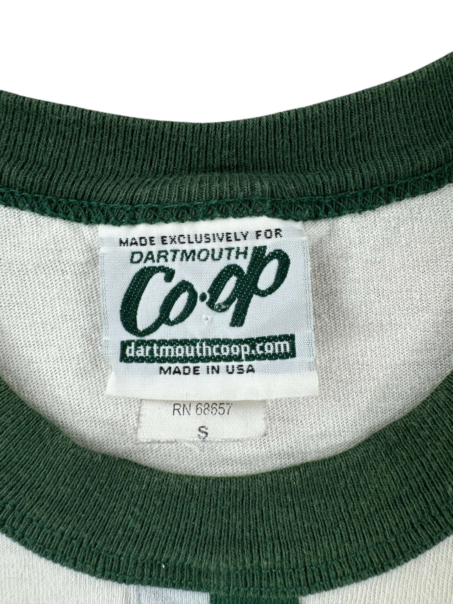 Tag on Vintage Dartmouth Ringer Tee SZ S