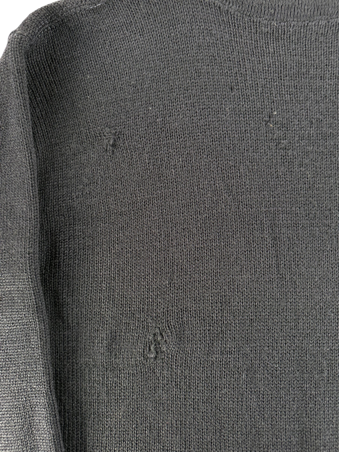 Distressing on Vintage USN Sweater SZ M