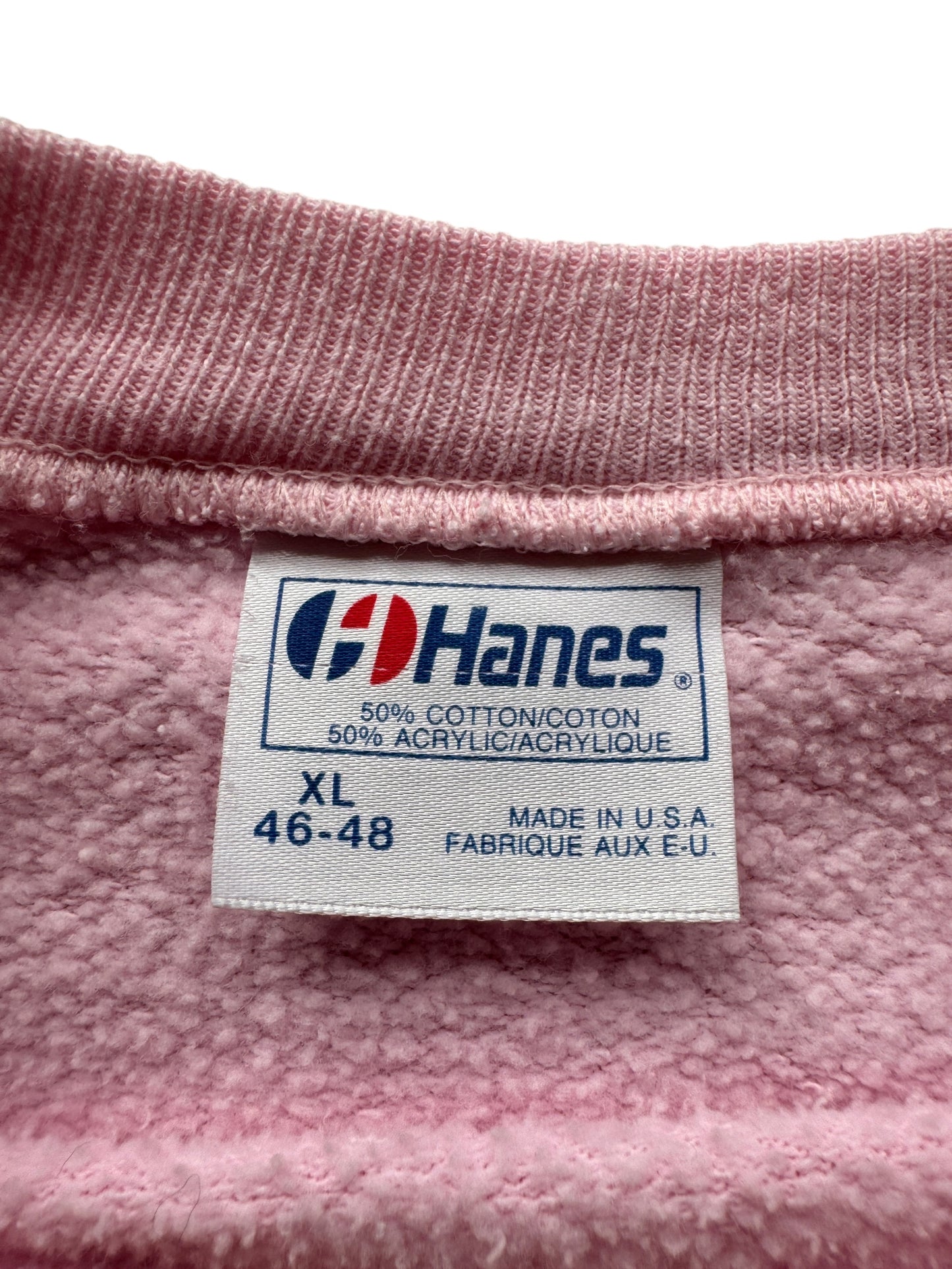 Tag on Vintage Pink Hanes Sweat SZ XL