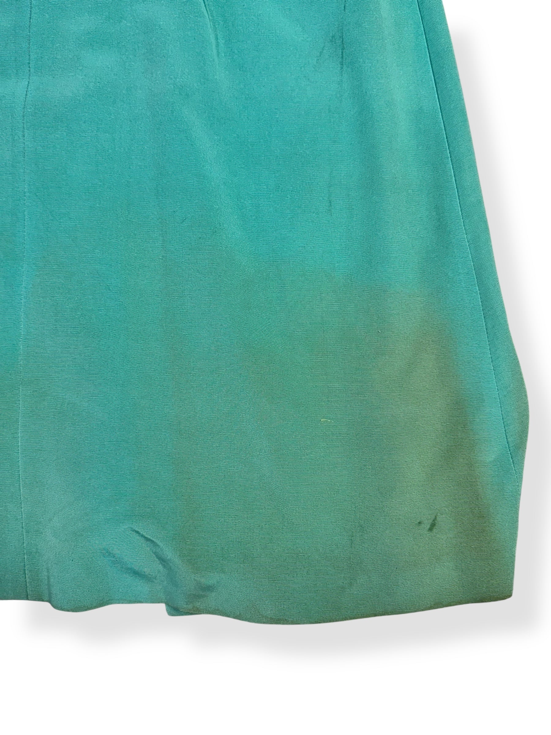 Back right side of 1940s Mint Grosgrain Cocktail Coat L-XL