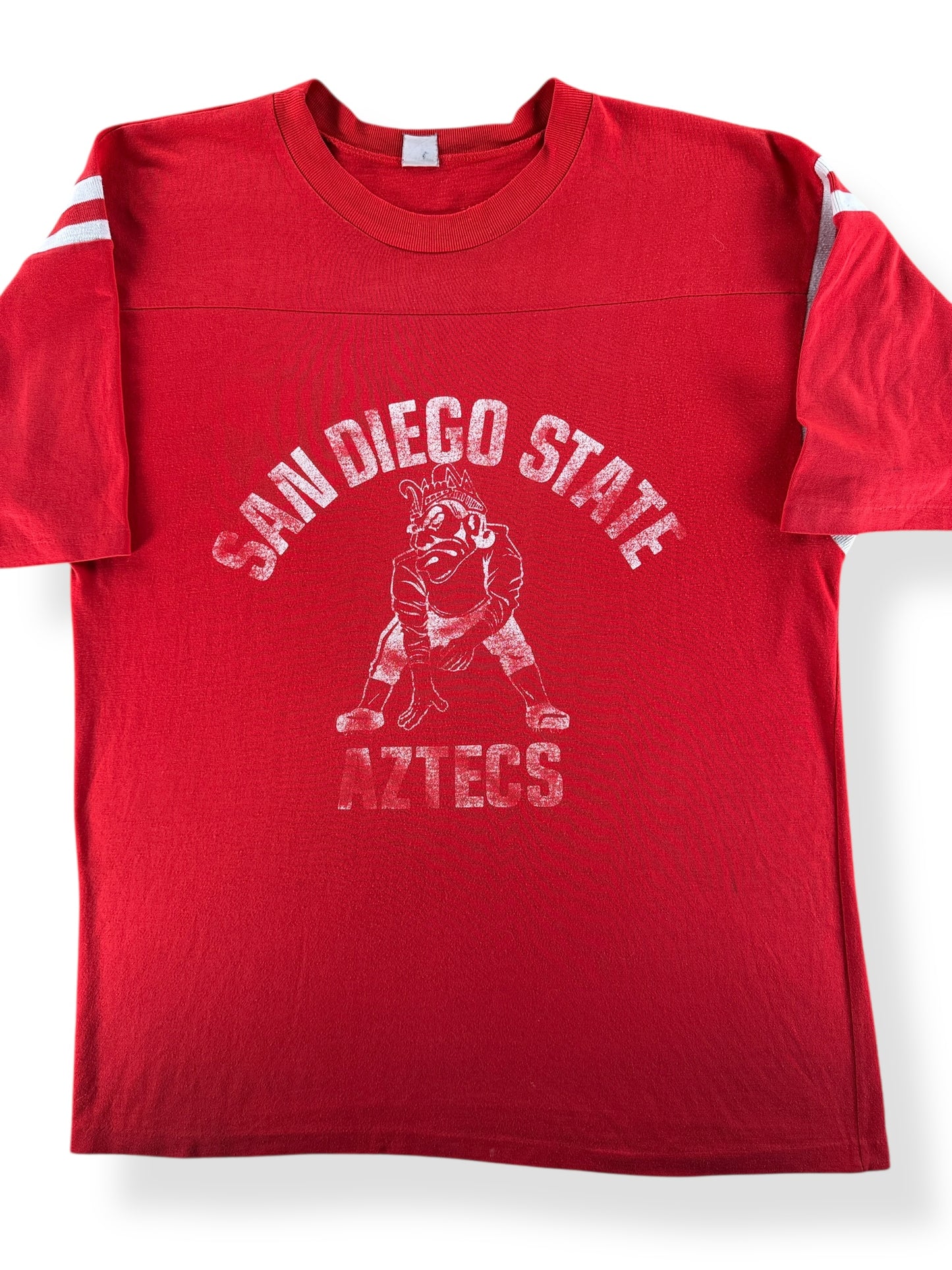 Front Close Up of Vintage San Diego State Aztecs Jersey SZ L