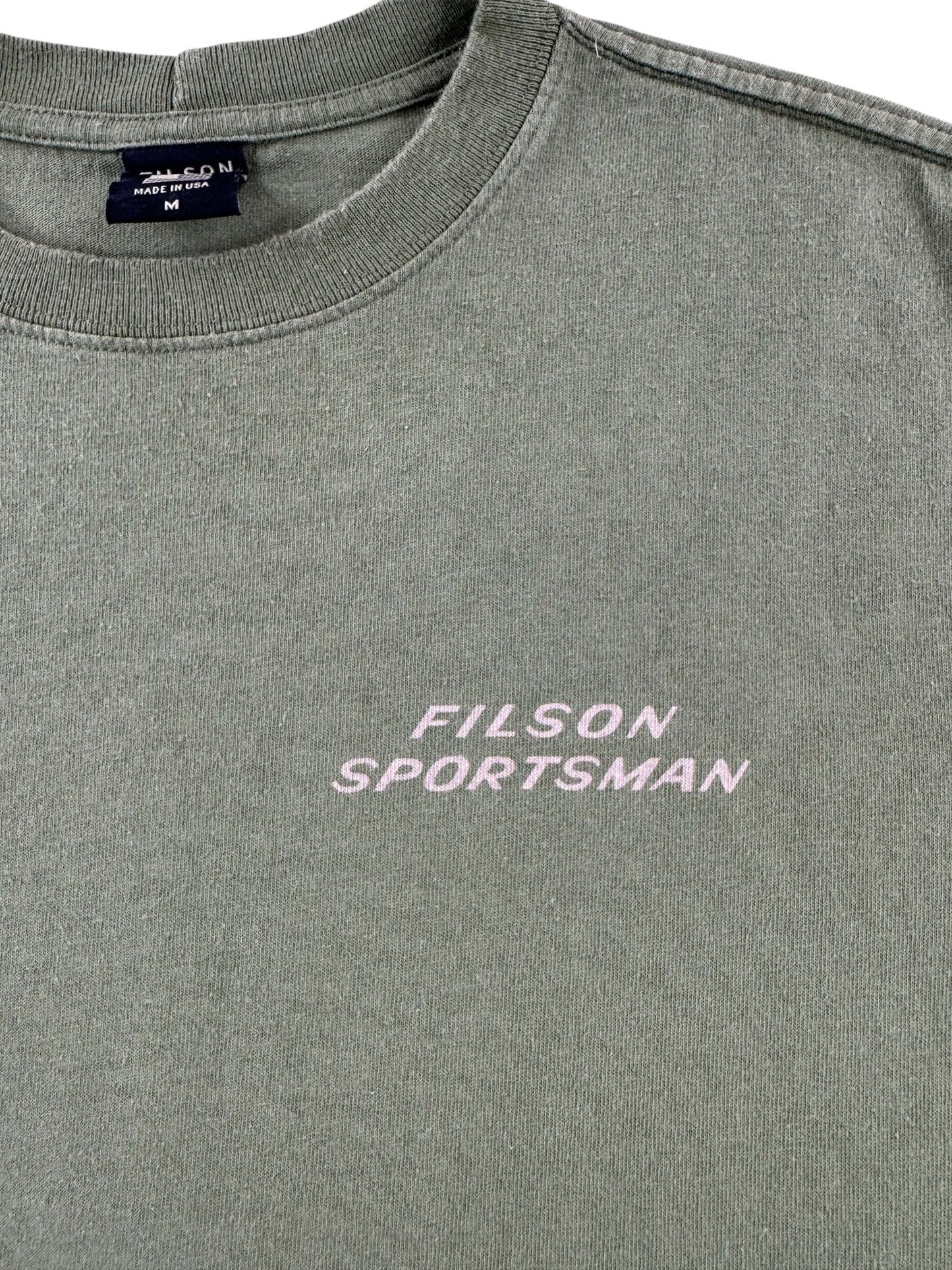 Graphic of Filson Sportsman Long Sleeve Tee SZ M