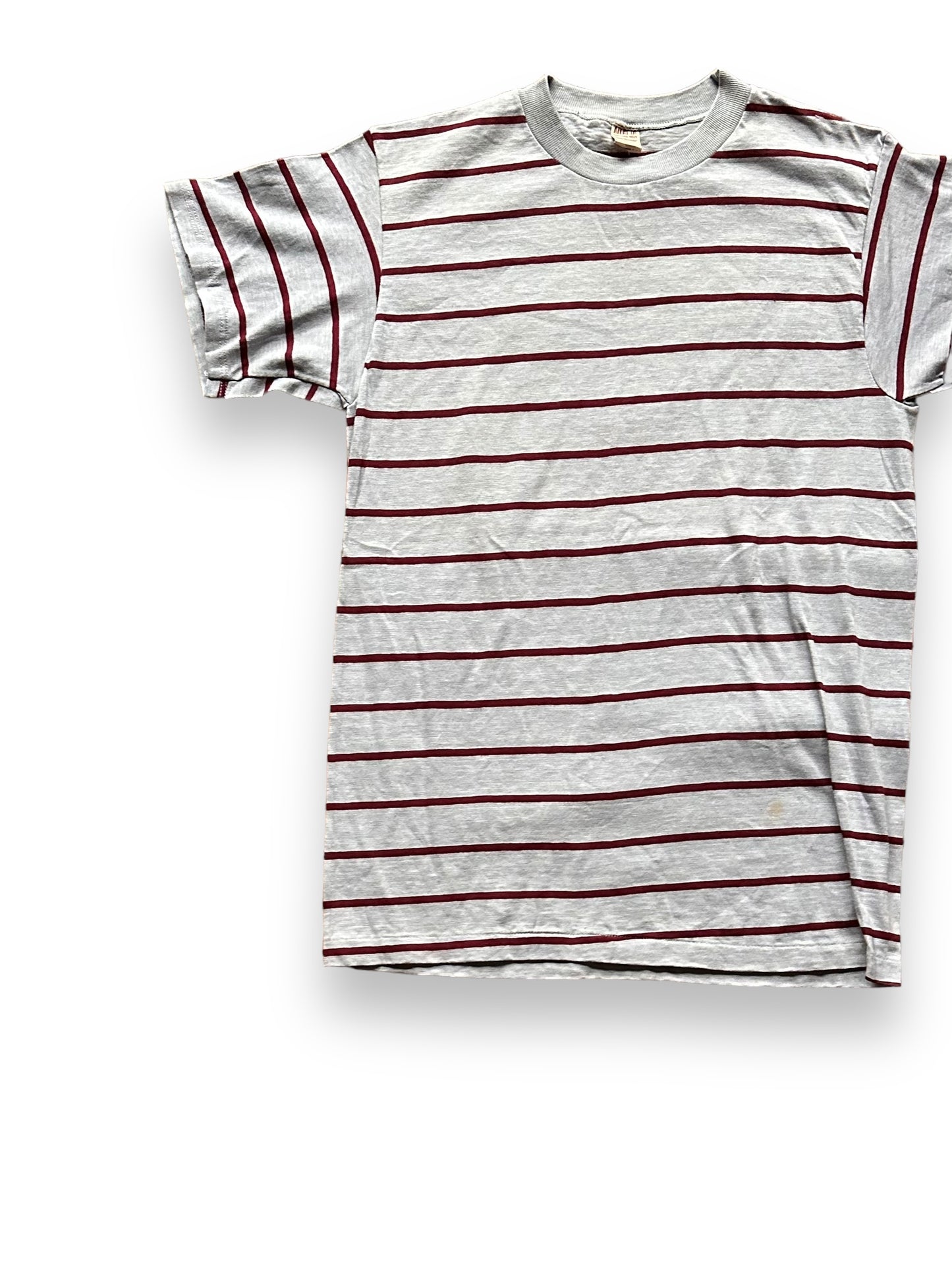 Front Right View of Vintage Atlanta Knitting Mills Striped Shirt SZ L | Vintage Striped Shirt Seattle | Barn Owl Vintage Seattle