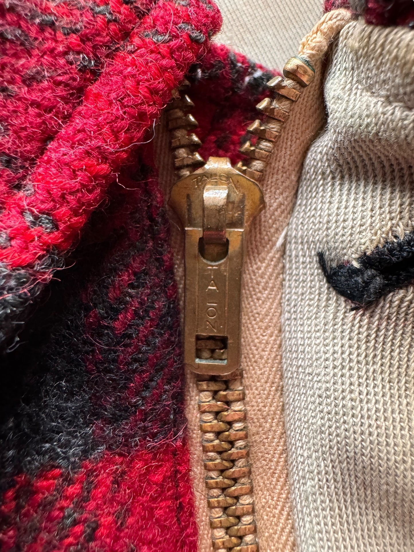 Talon Zip on Vintage Reversible Pendleton Coat SZ XL