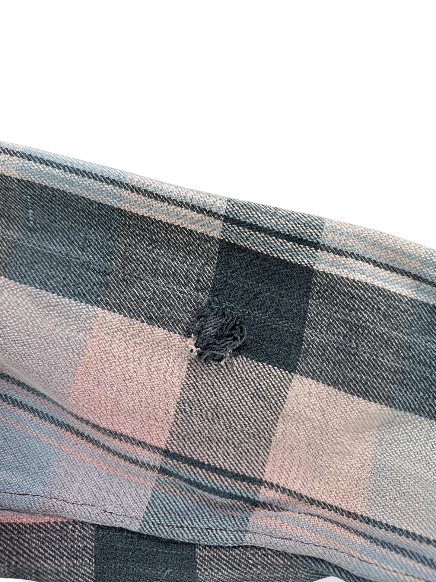 Hole on Vintage WearGuard Faded Cotton Flannel SZ M