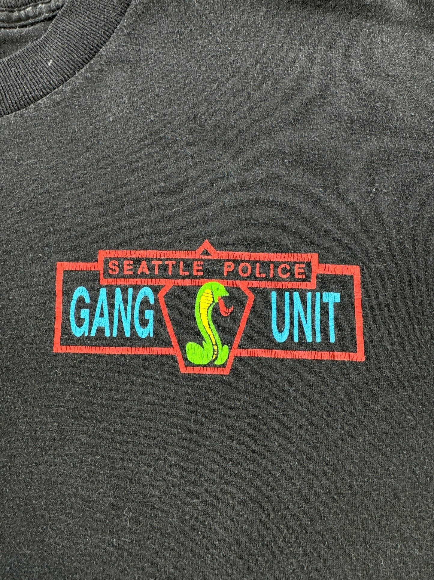Front Graphic of Vintage SPD Gang Unit Tee SZ XL