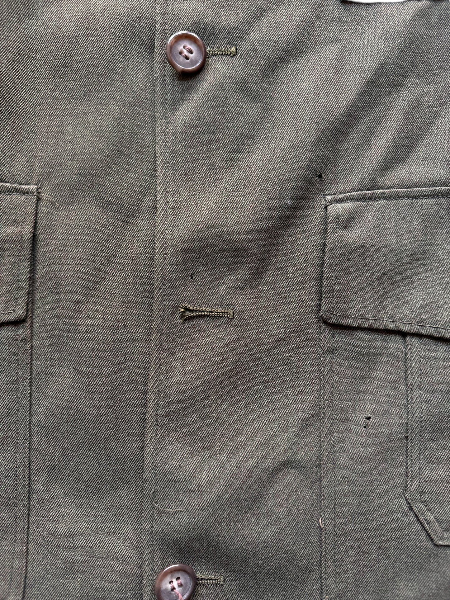 Missing Button on Vintage Nudelman Brothers Whipcord SZ L