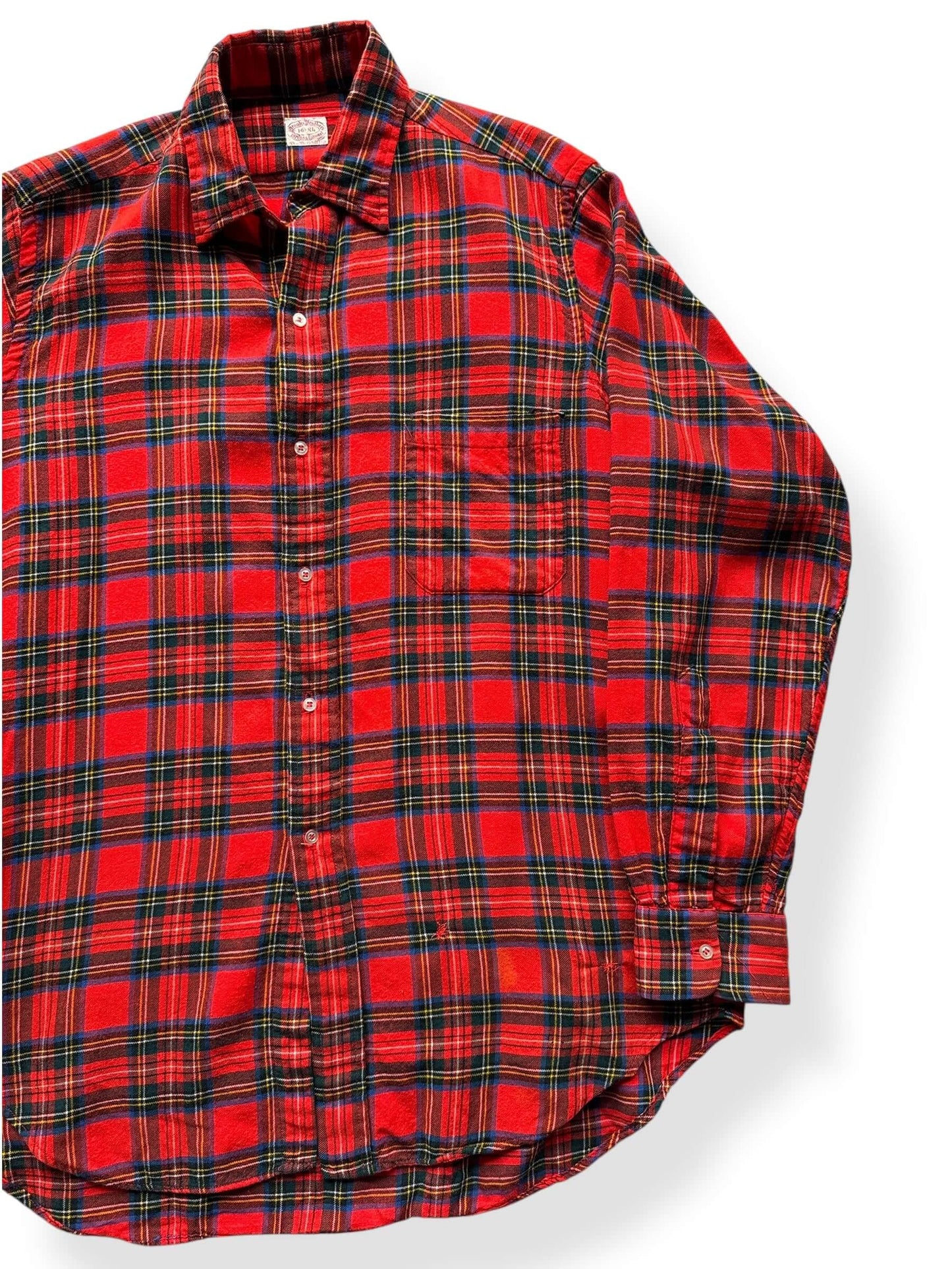 Front Left of Vintage Brooks Brothers Wool Blend Flannel SZ XL