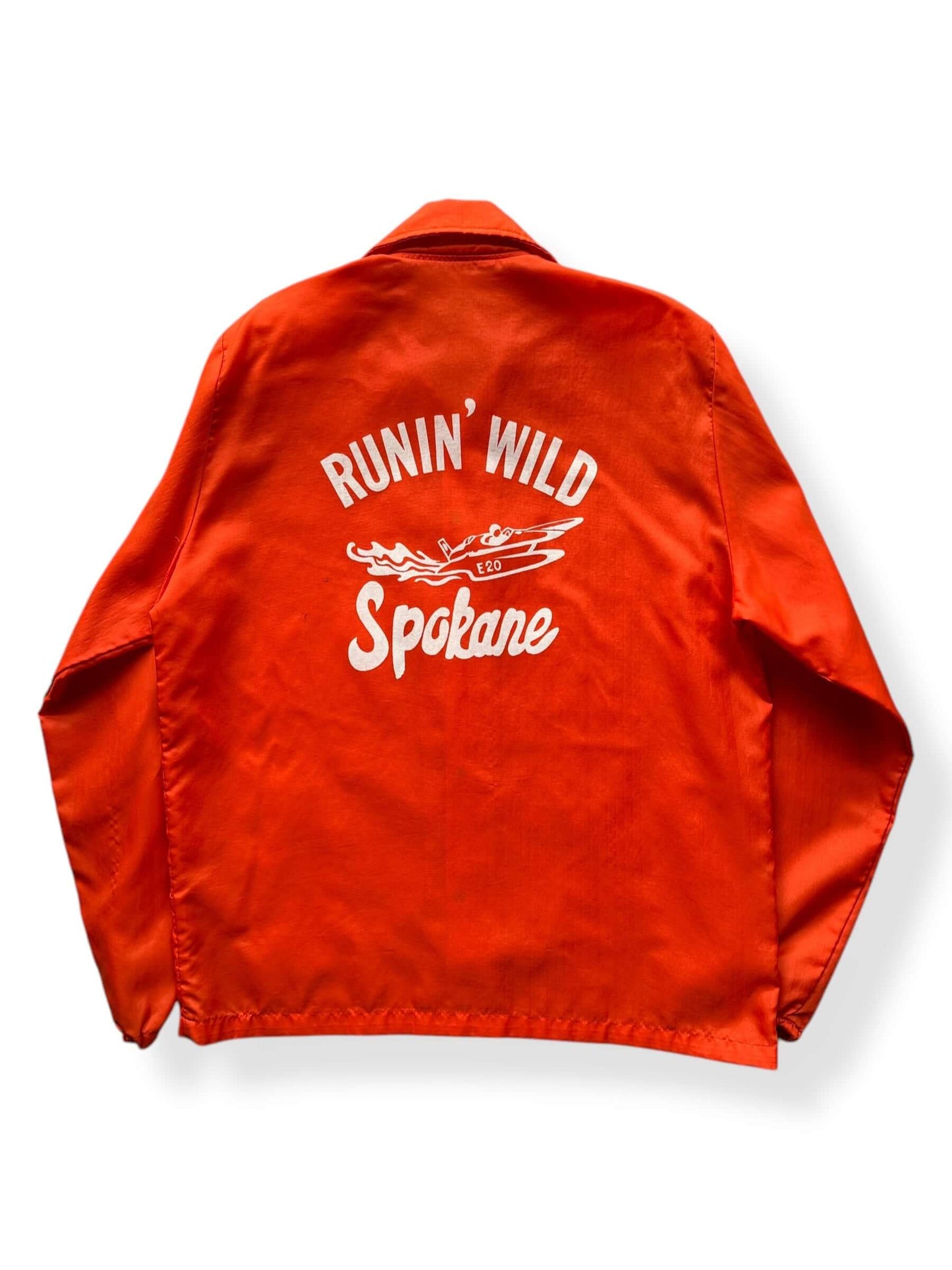 Back of Runin Wild Spokane Hydroplane Jacket SZ XL