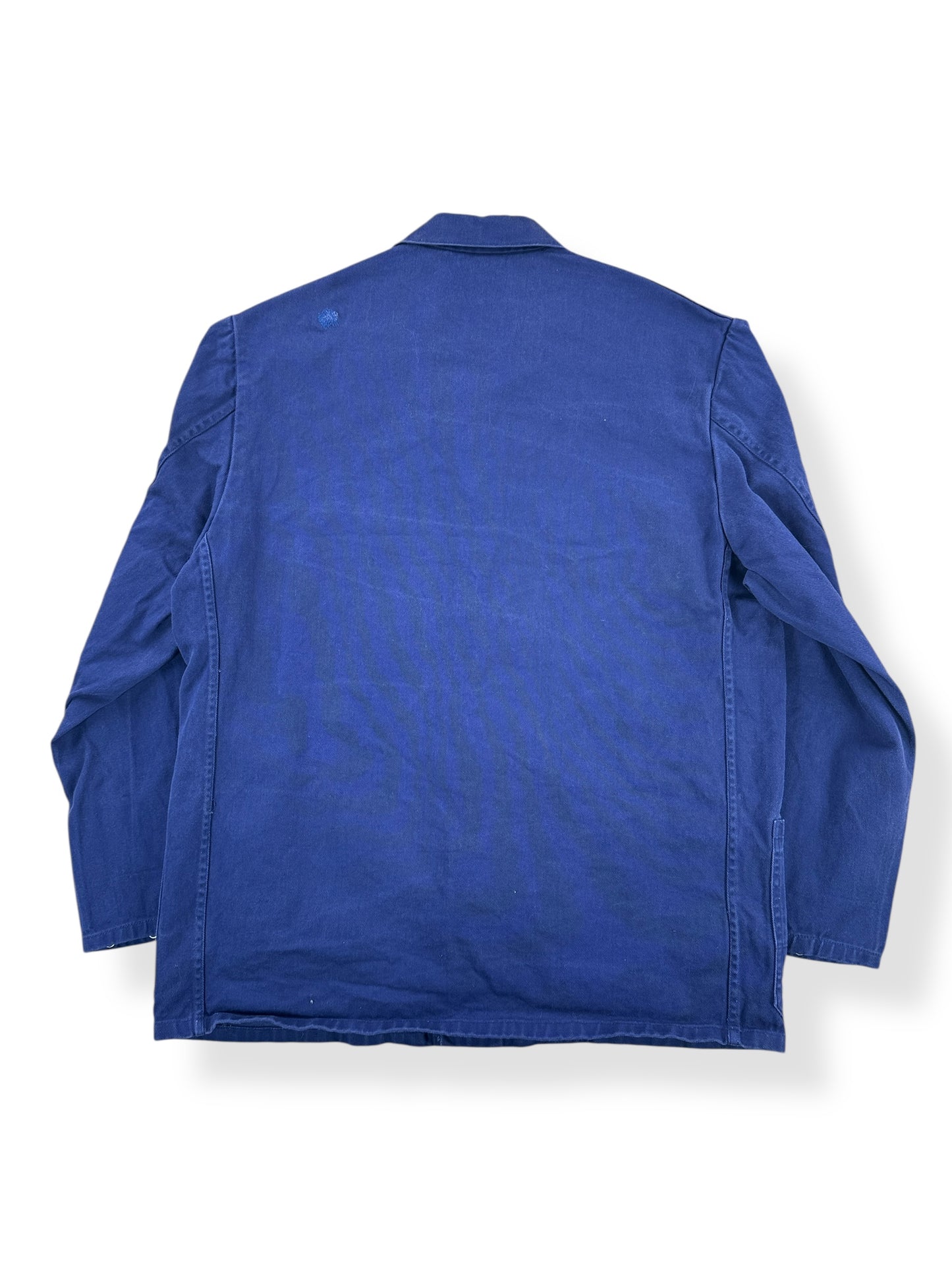 Back of Vintage Repaired Euro Work Coat SZ L