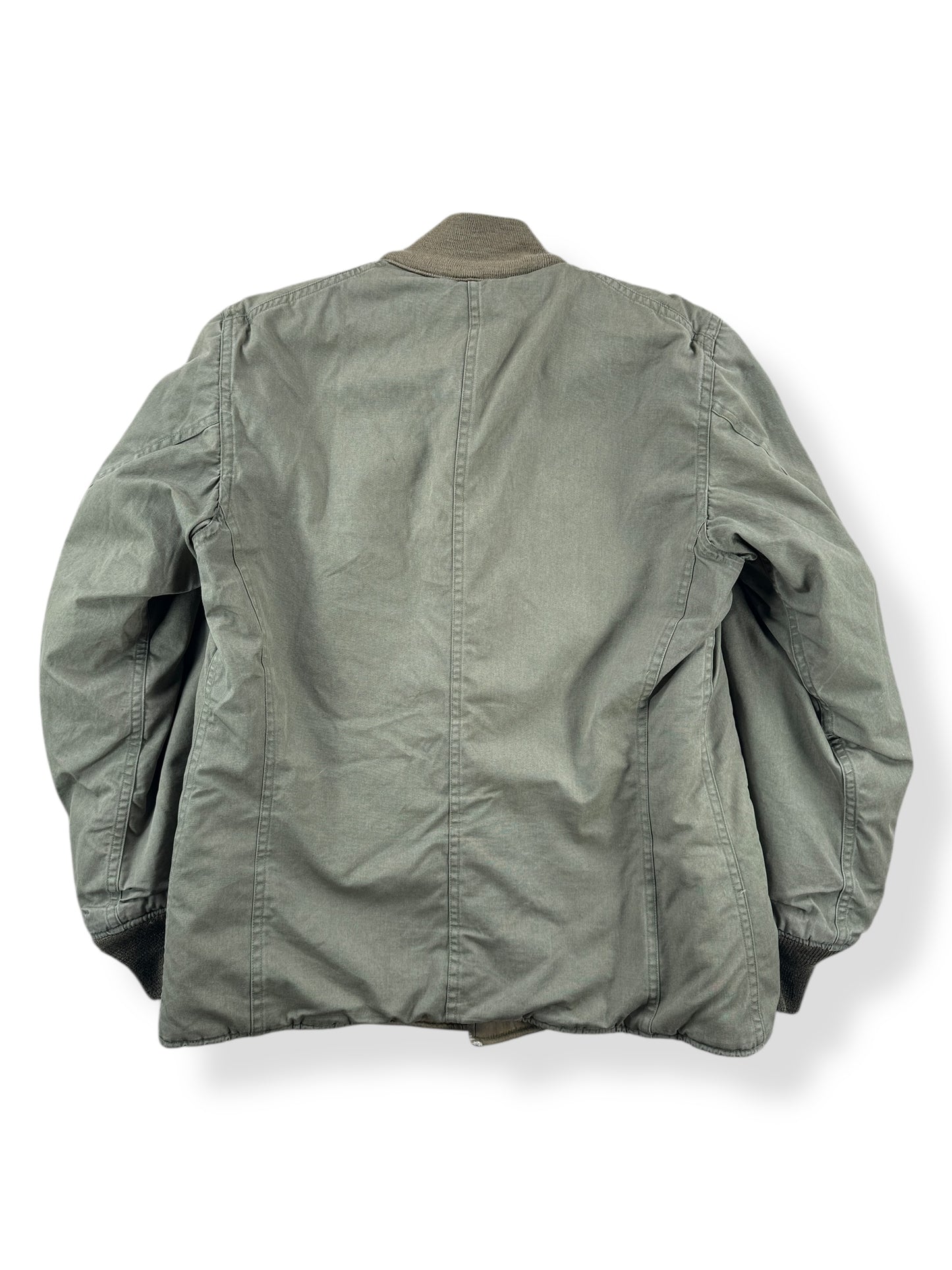 Back of Vintage WWII Field Jacket Pile Liner SZ M