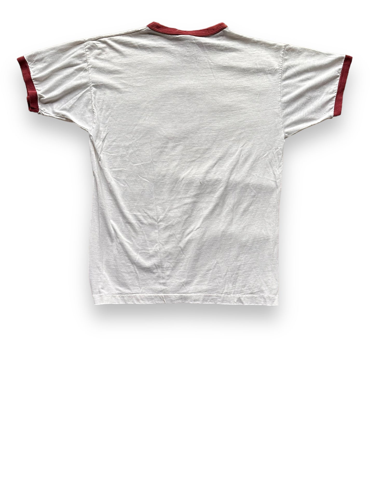 Rear View of Vintage Champion Harvard University Ringer Tee SZ XL | Vintage Ivy League Tee Seattle | Barn Owl Vintage Seattle