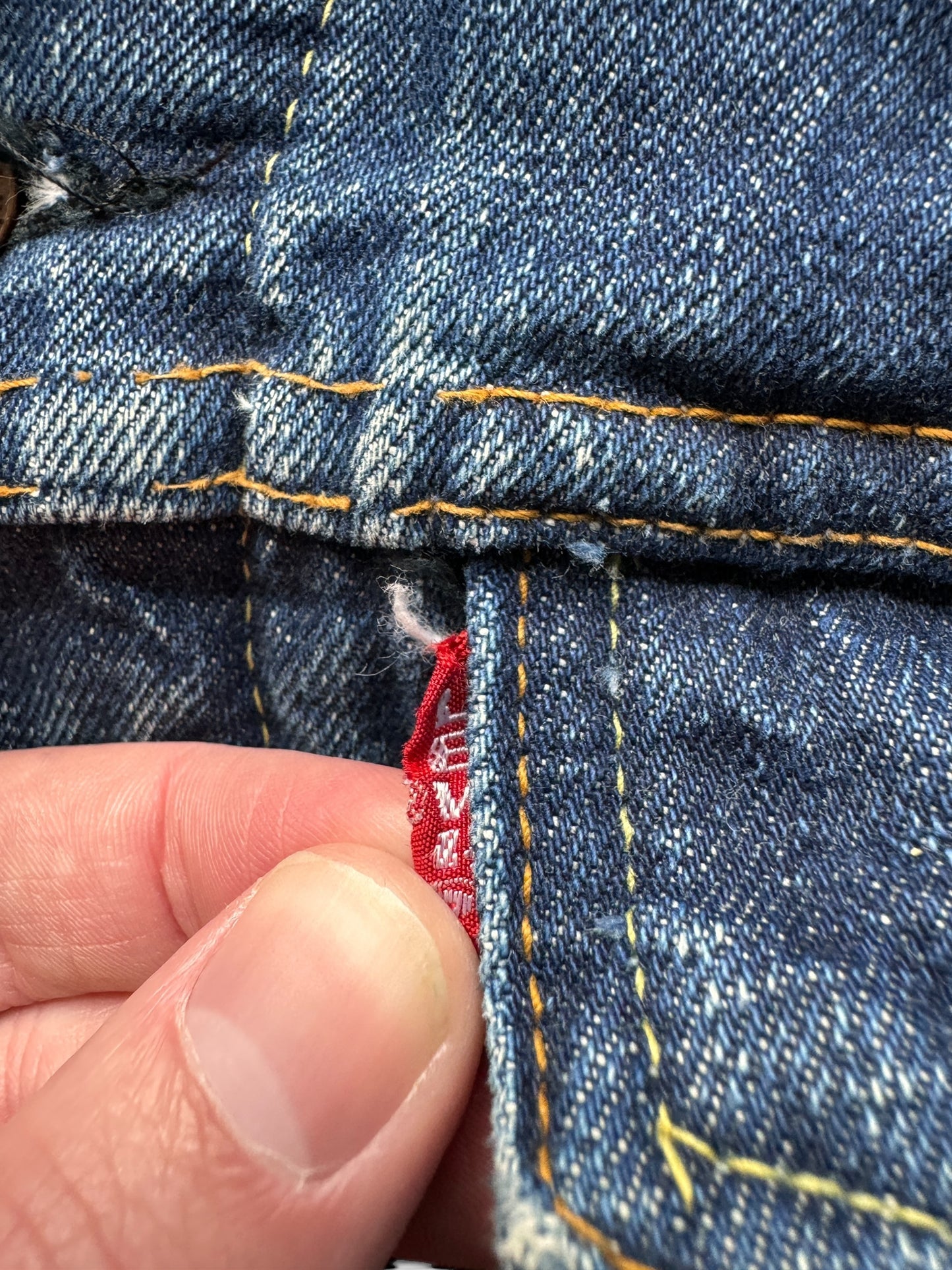 Big E on Vintage Big "E" Levis Blanket Lined Type III Trucker Jacket SZ M AS IS