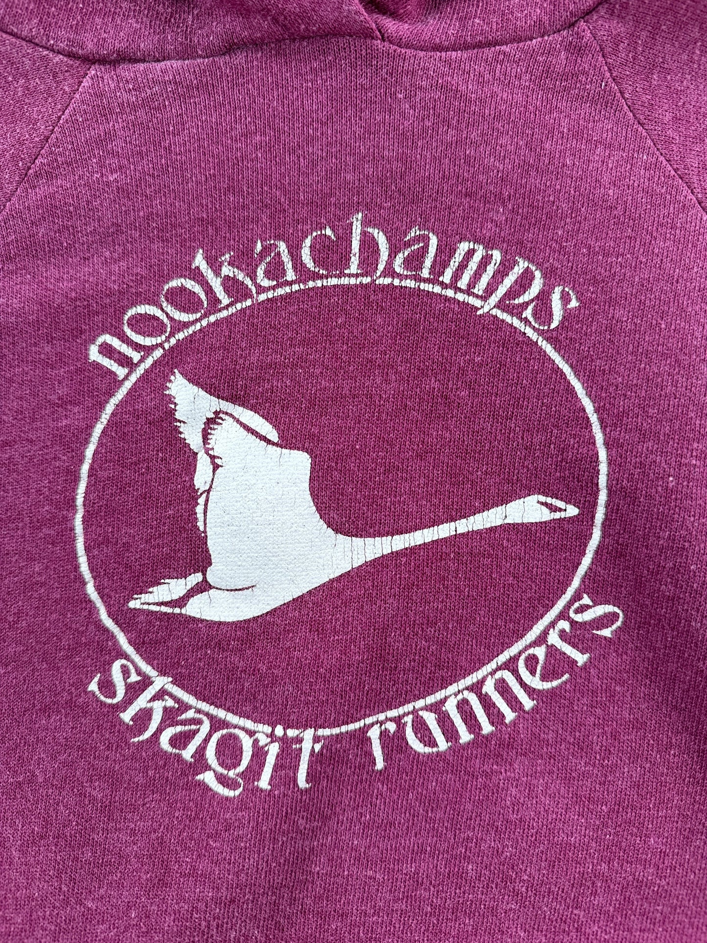 Front Graphic of Vintage Nookchamps Scarlet Runners Hoodie SZ S