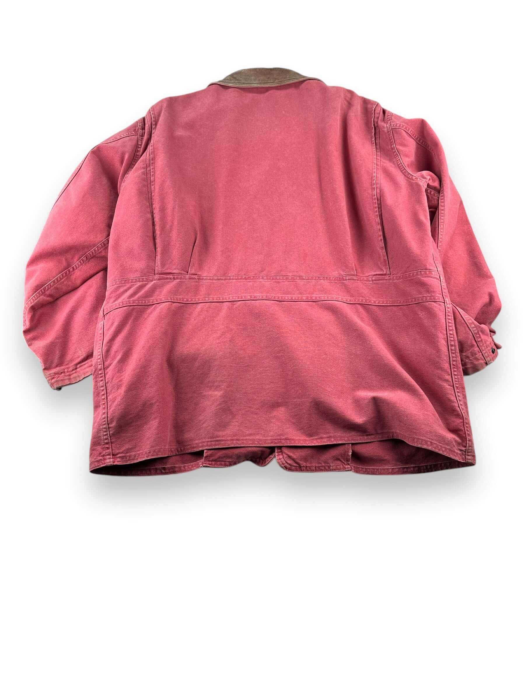 Rear View of Vintage Woolrich Salmon Colored Barn Coat SZ XXL