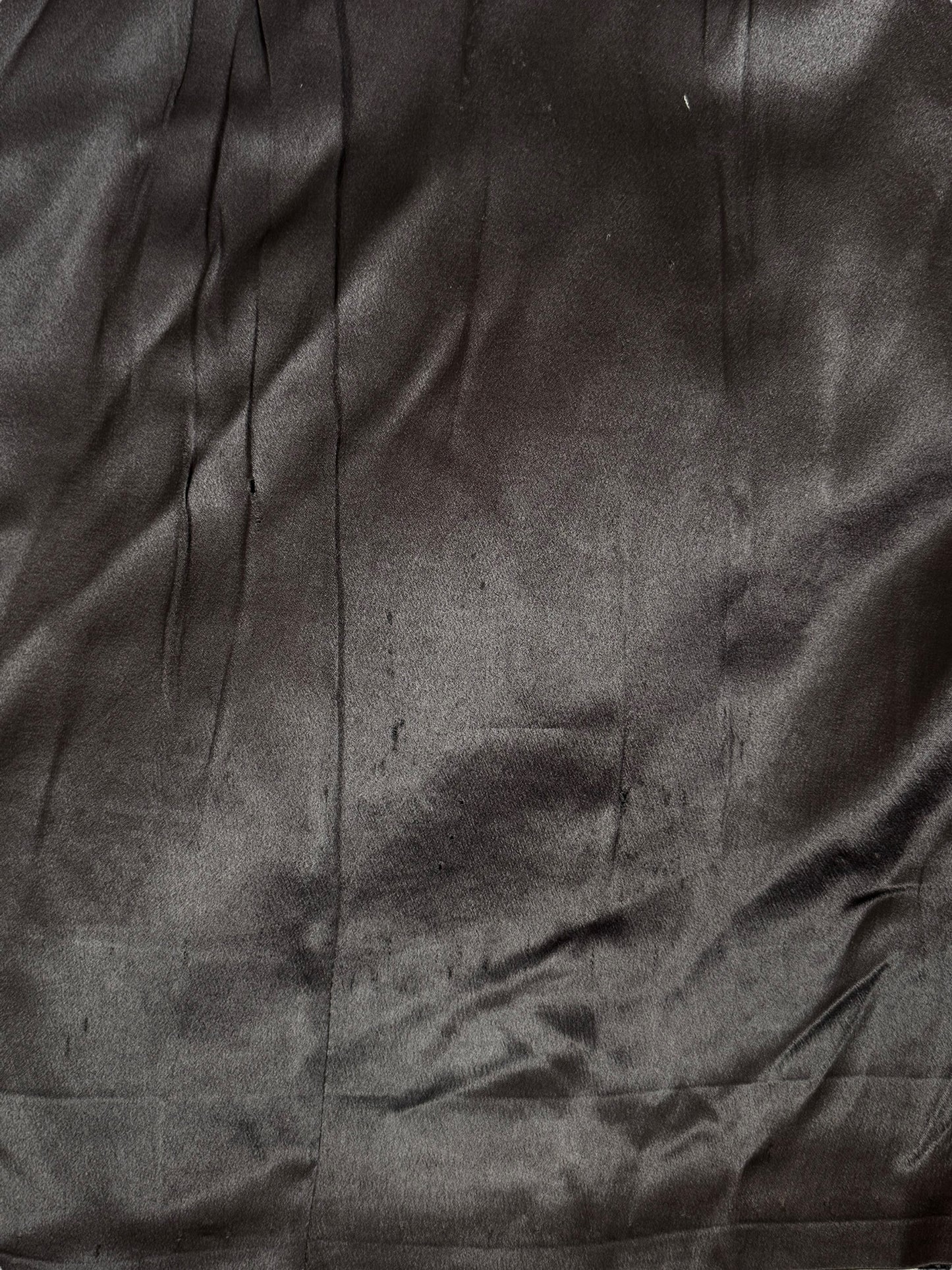 Lining of 1960s Nordstrom's Wool and Lamb's Fur Coat M-L