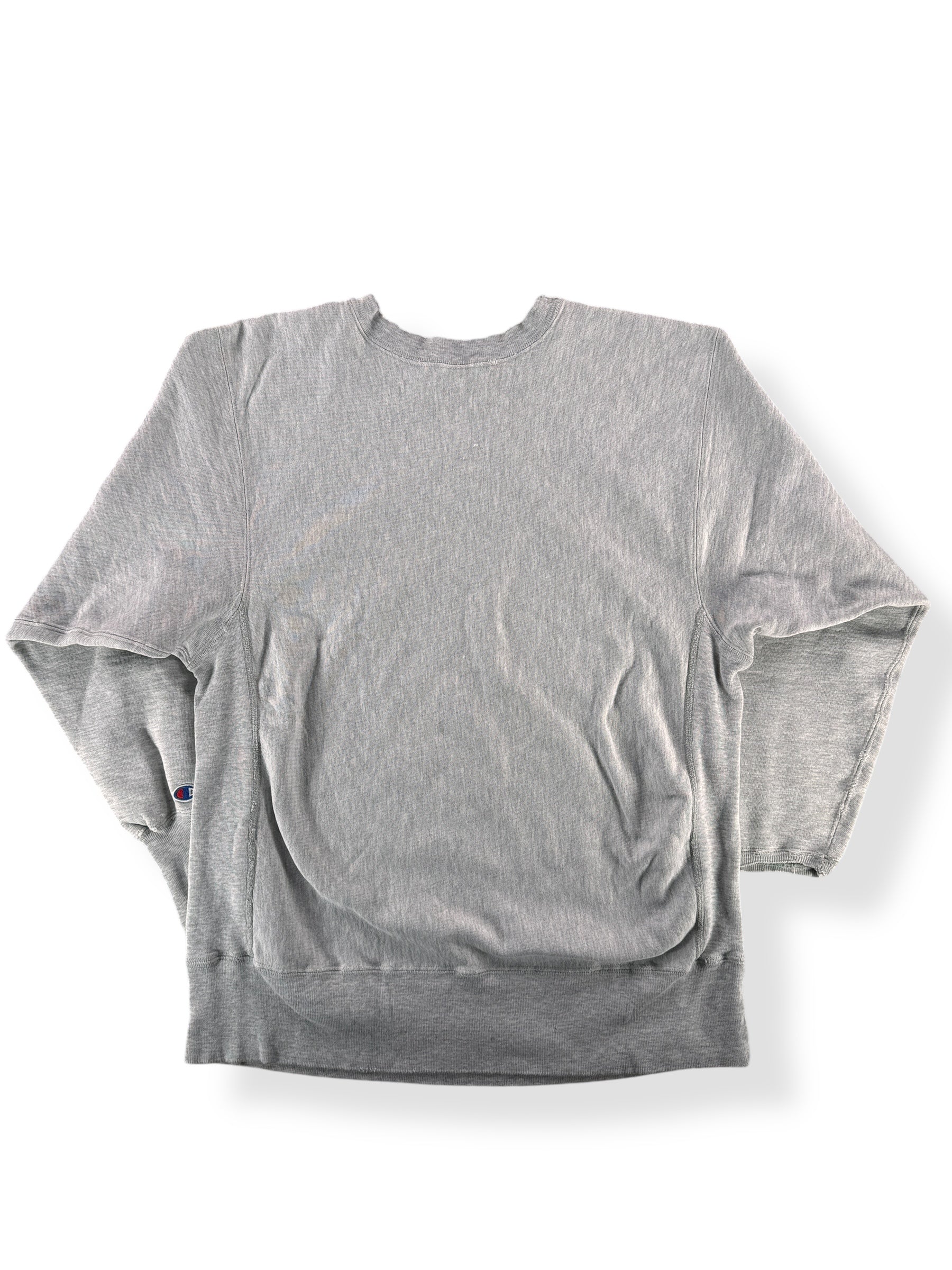 Back of Vintage Johnson State Reverse Weave SZ L
