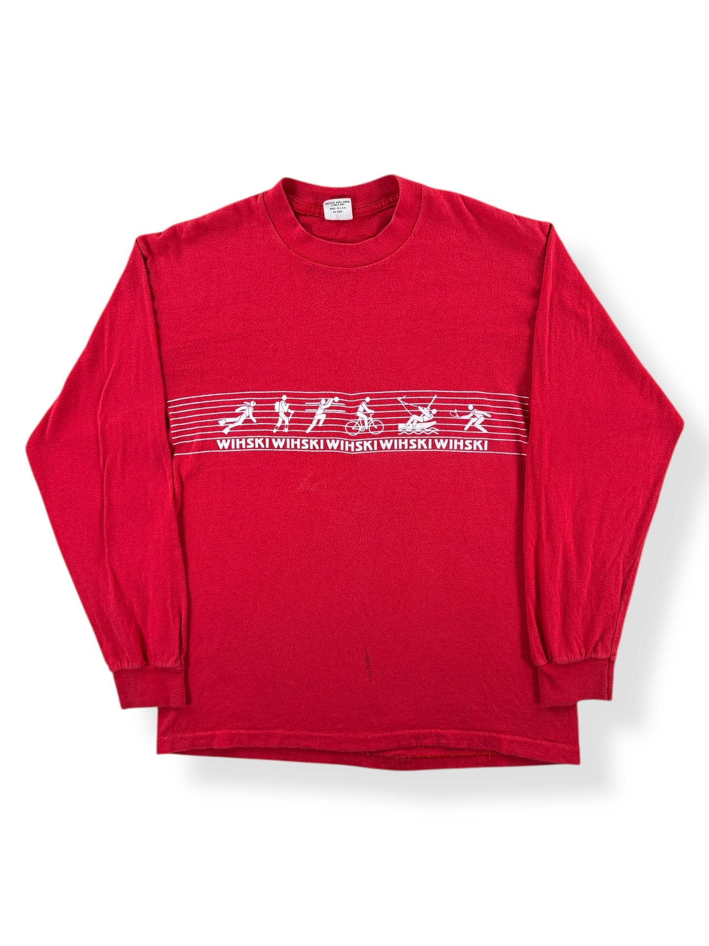 Front of Vintage Wihski Long Sleeve Tee SZ M