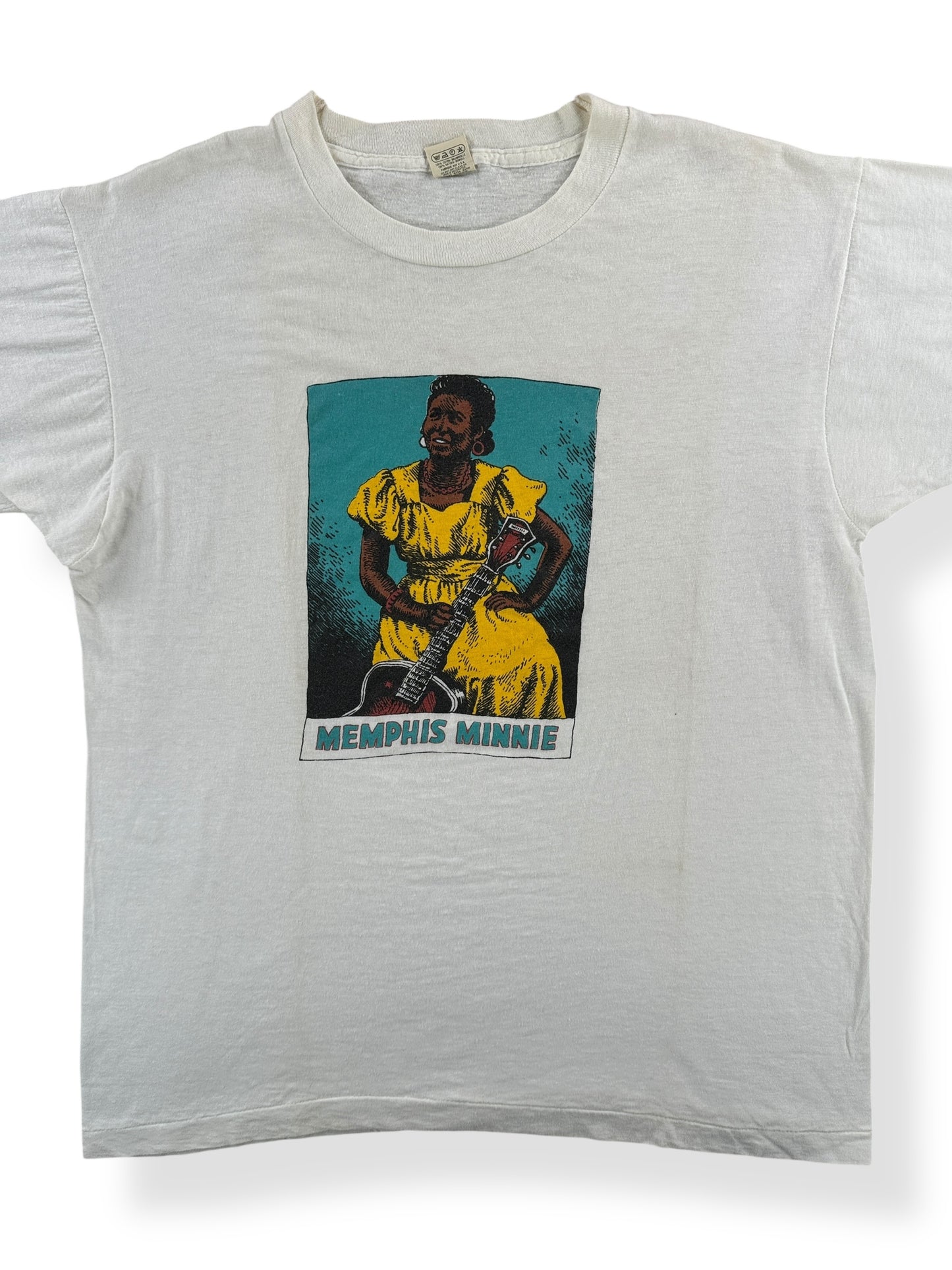 Front Close Up of Vintage R. Crumb Memphis Minnie Tee SZ M