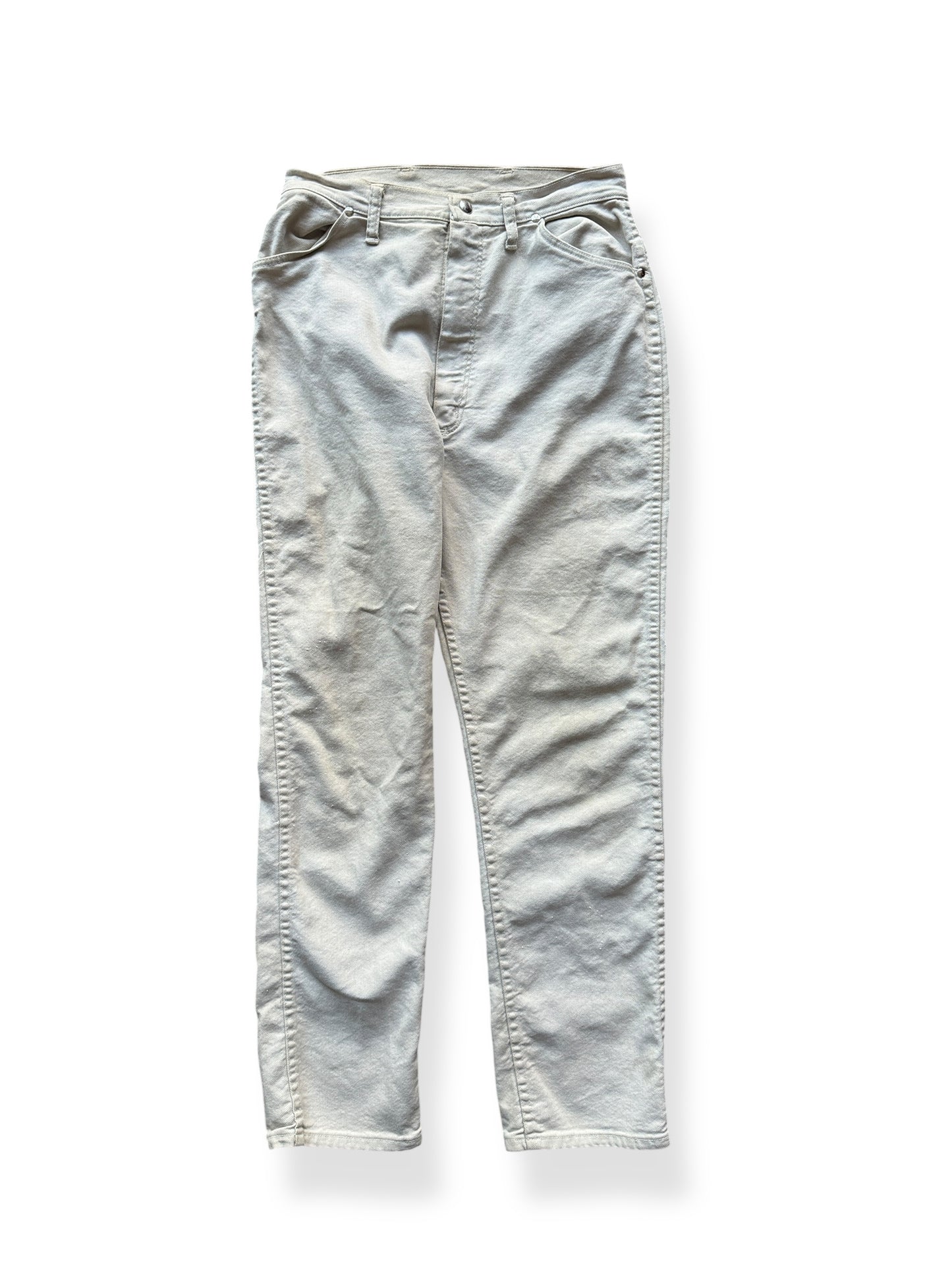 Front of Vintage Cream Colored Miss Wrangler Jeans W28