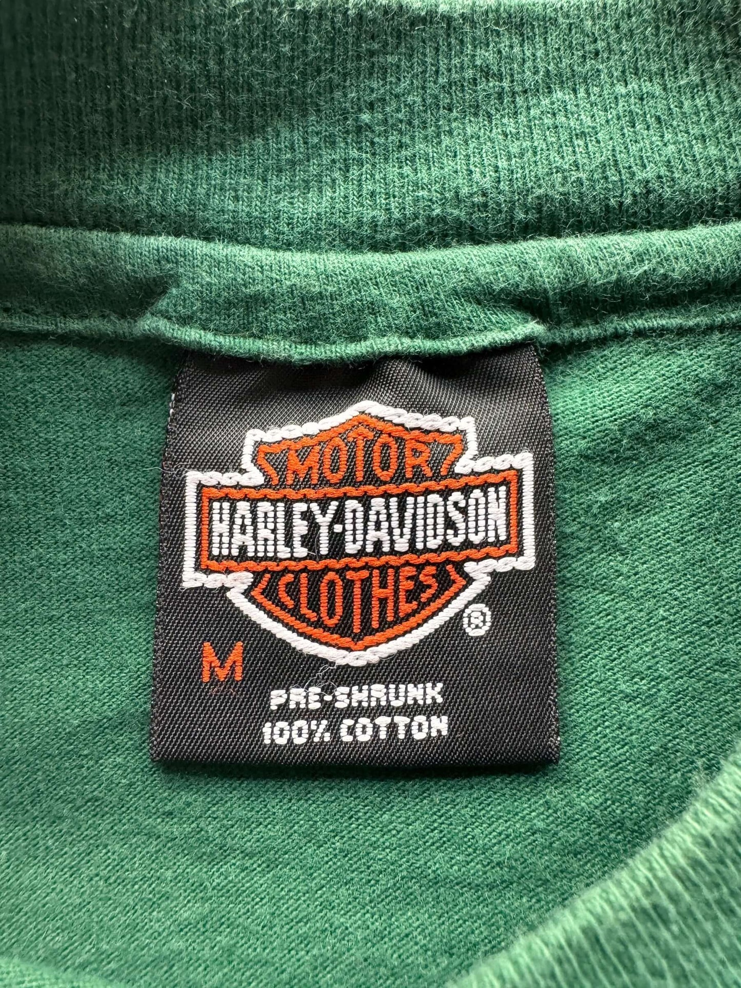 Tag on Vintage Anacortes Harley Davidson Looney Toons 2-Sided Tee SZ M
