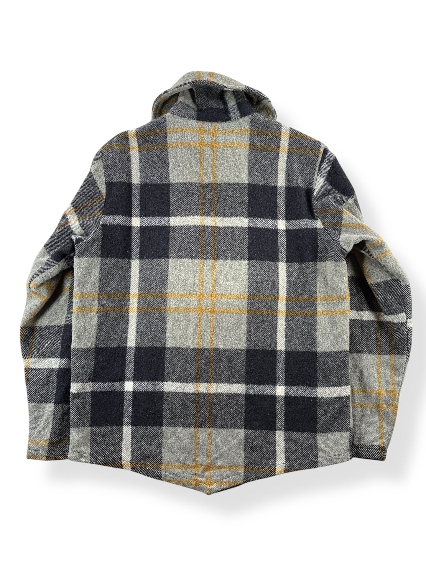 Back of Vintage Woolrich Plaid Wool Pullover SZ M