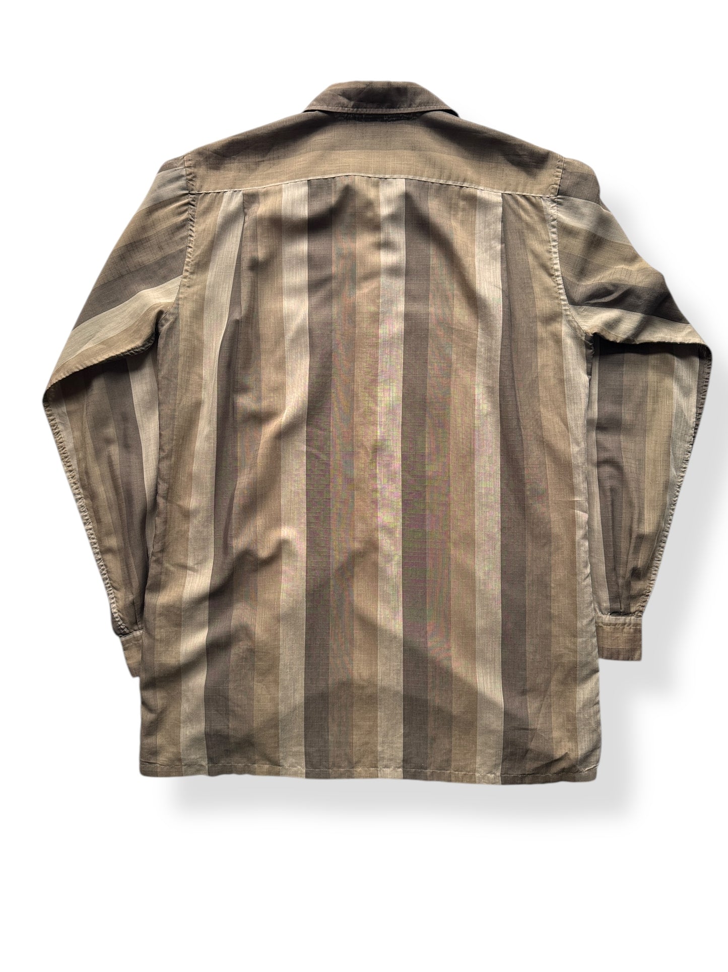 Back of Vintage Striped Sportking Shirt SZ M