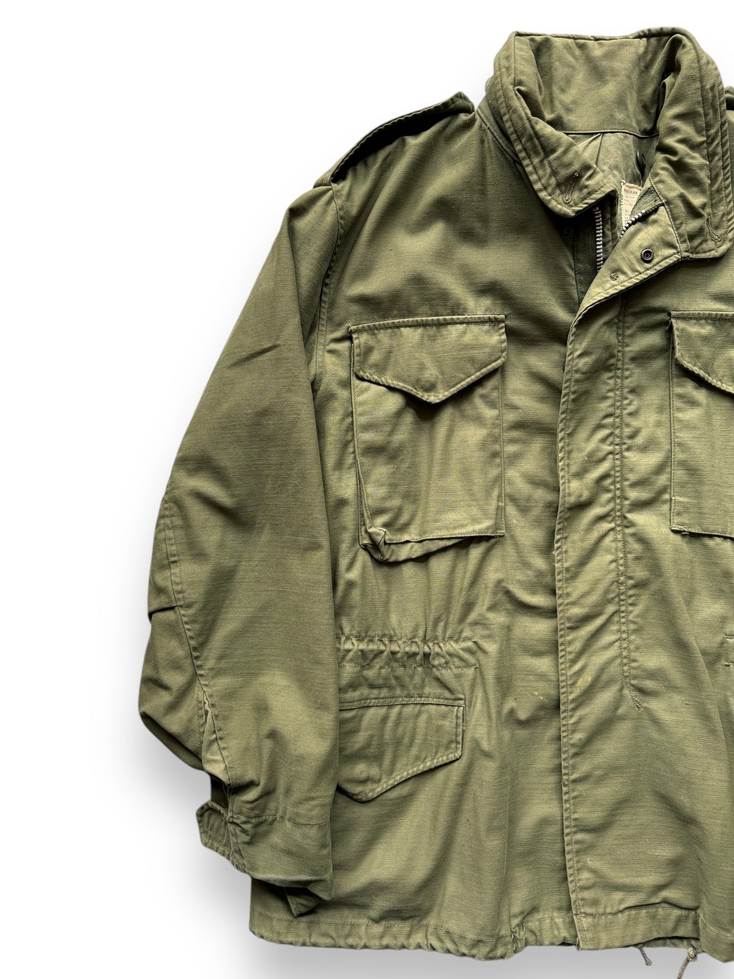 front left of Vintage Stenciled OG-107 Field Jacket SZ M