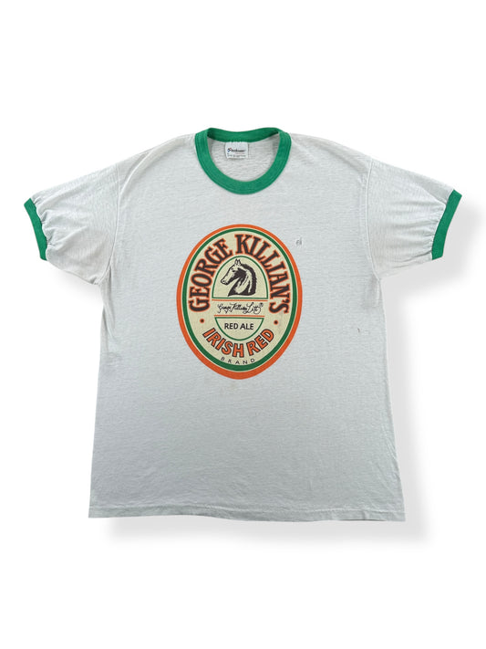 Front of Vintage George Killian's Beer Ringer Tee SZ L