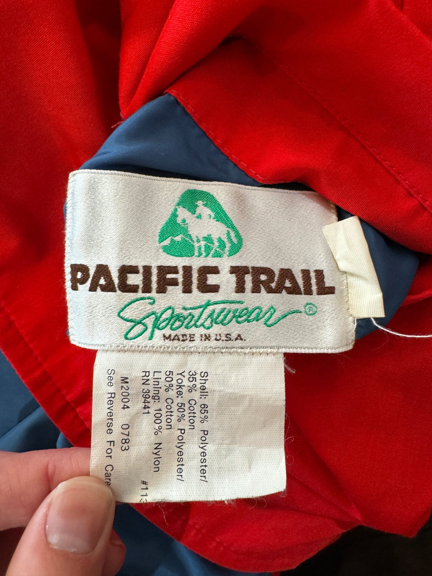 Tag on Vintage Reversible Pacific Trail Windbreaker SZ M