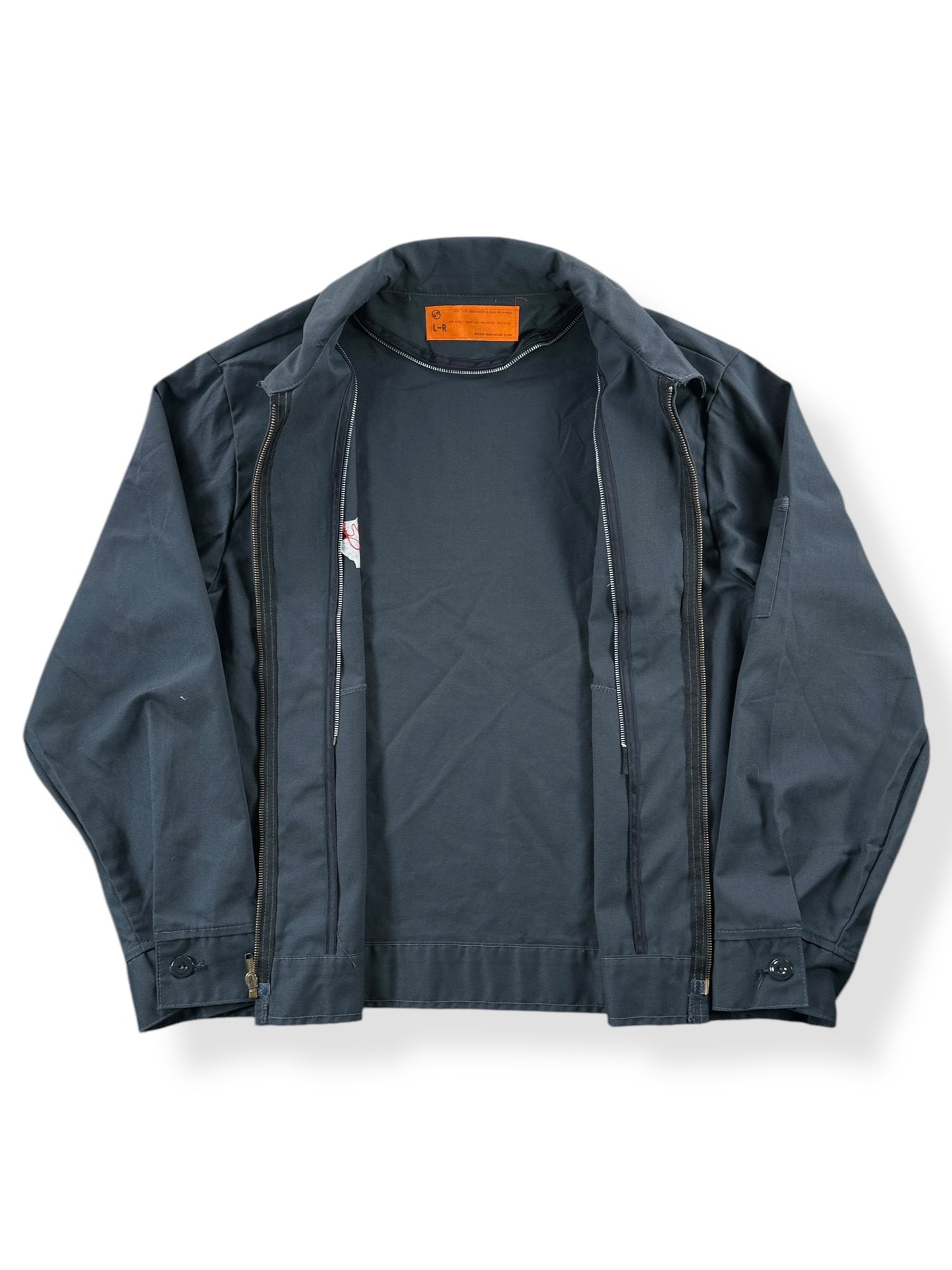 Inside of Vintage Troy Shop Jacket SZ L