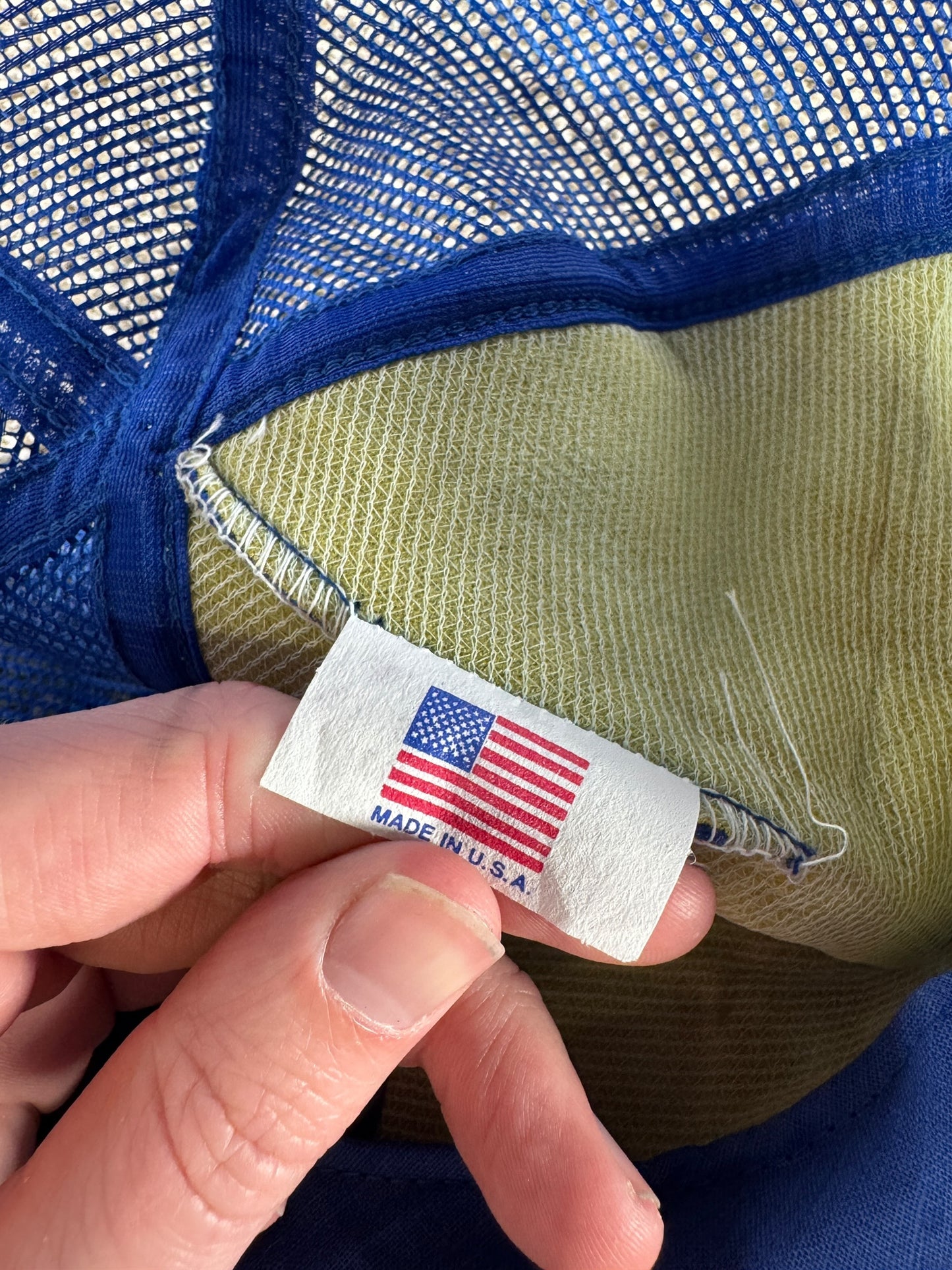 Tag on Vintage Wauna Federal Credit Union Trucker Hat SZ OSFA