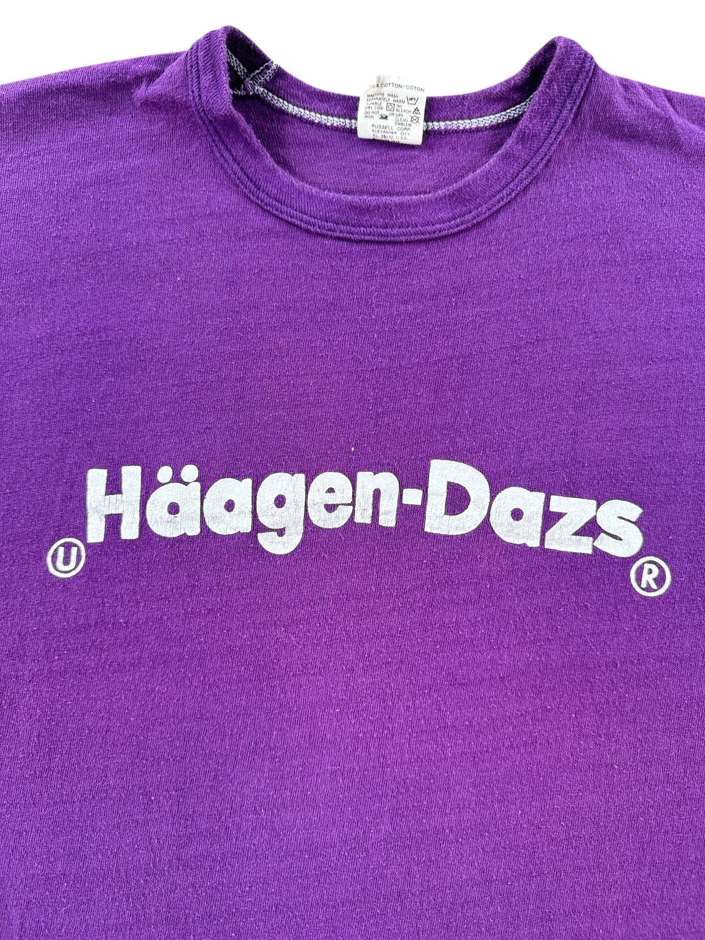 Graphic of Vintage Haagen Dazs Boysenberry Tee SZ S
