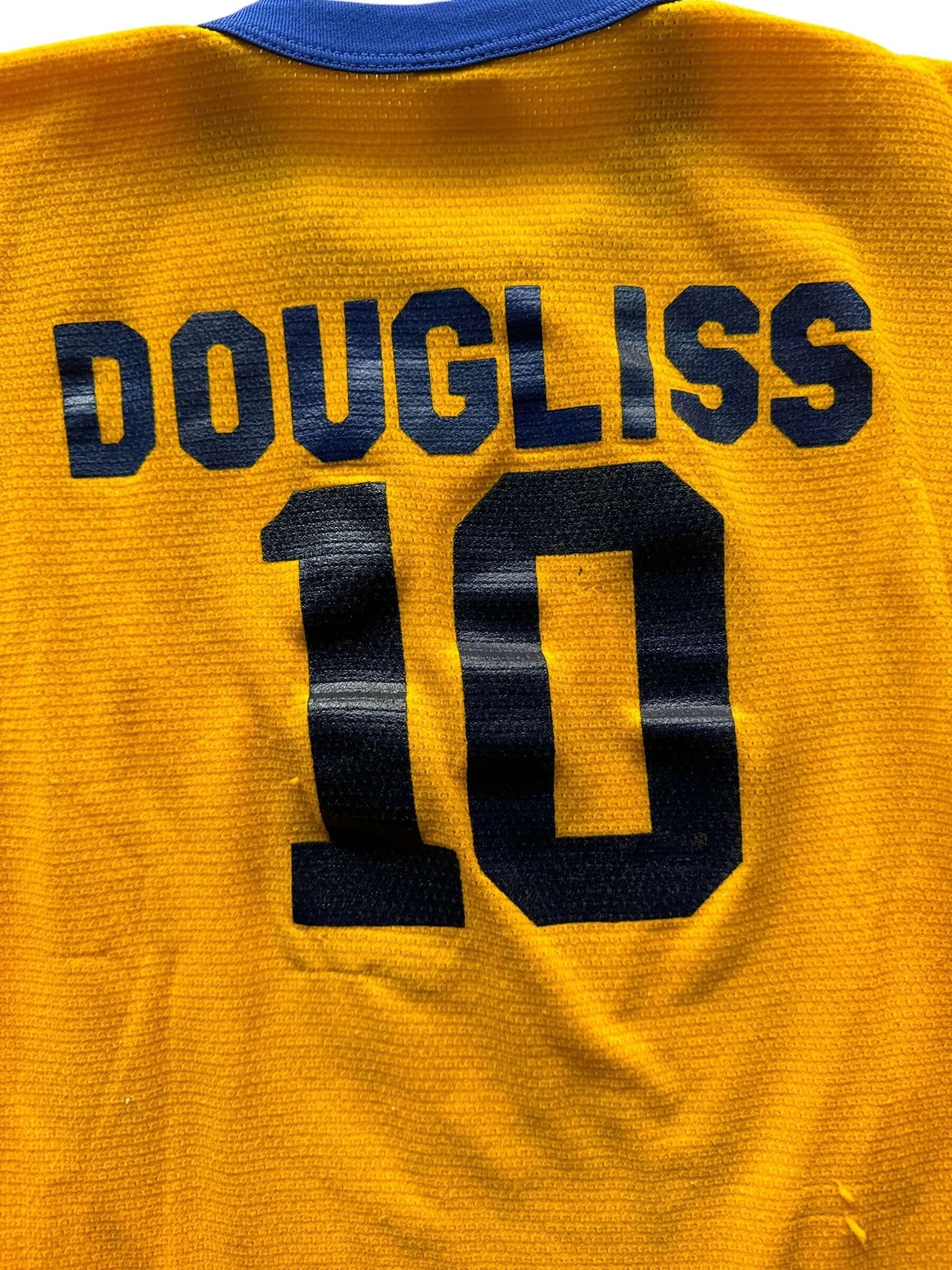 Back Graphic of Vintage Conway Dougliss Youth Jersey SZ XS