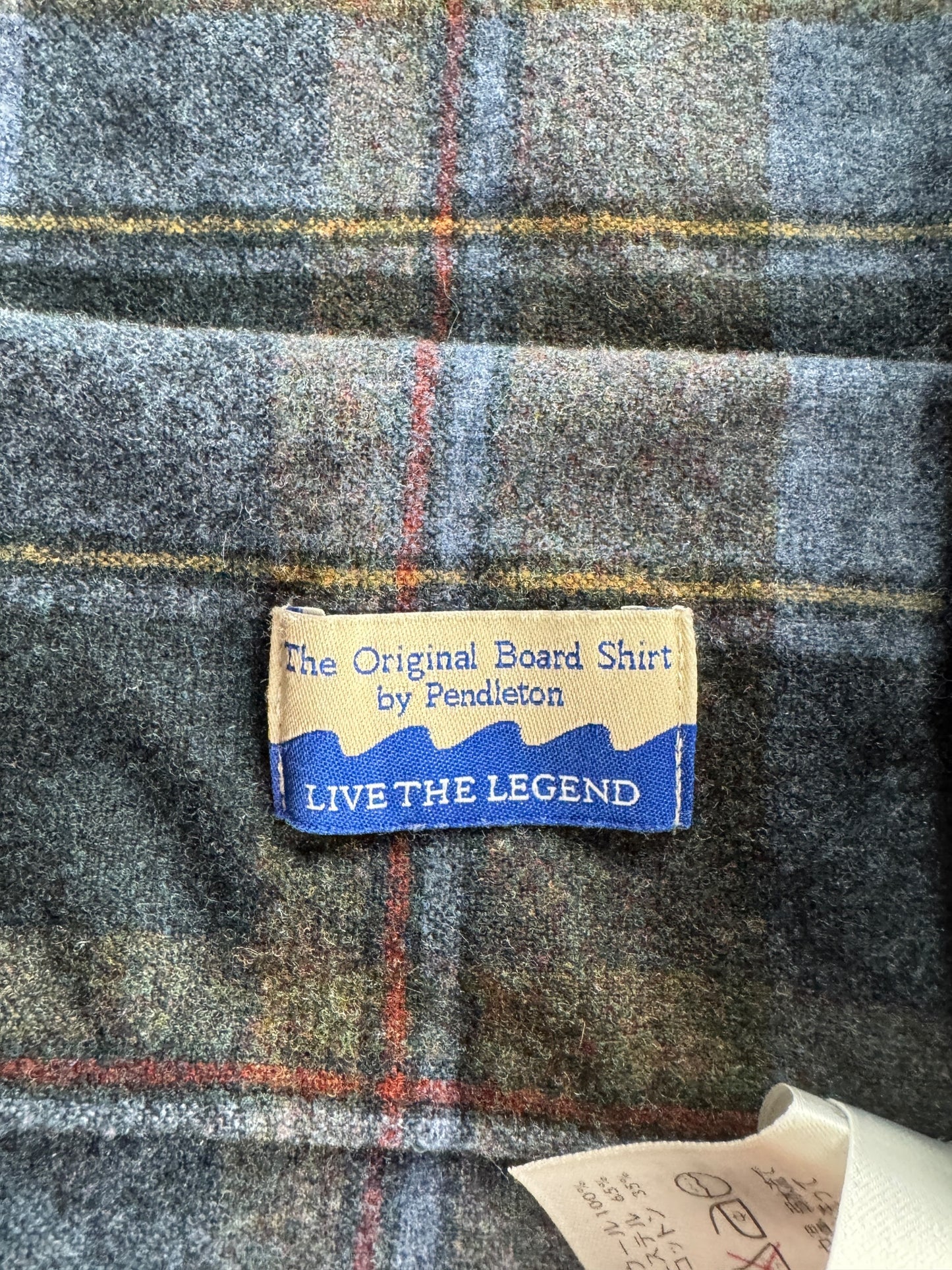 Pendleton Blue & Green Made In Mexico Board Shirt SZ XL