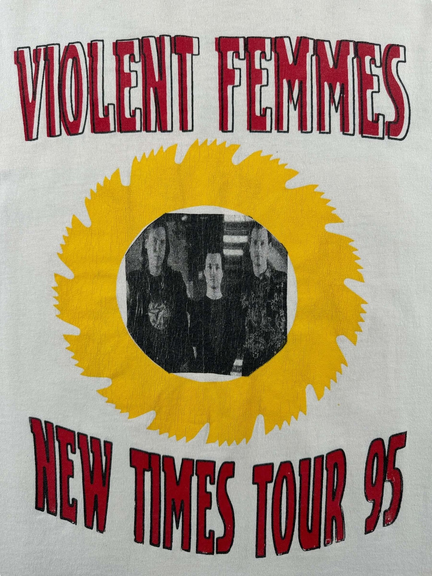 Back Graphic of Vintage Violent Femmes New Times 1995 Tour Longsleeve Tee SZ XL