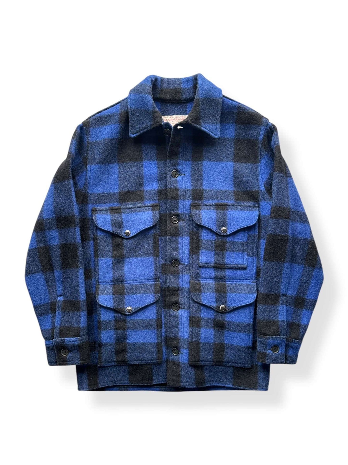 Front of Vintage 80s Era Filson Cobalt Black Cruiser SZ 38