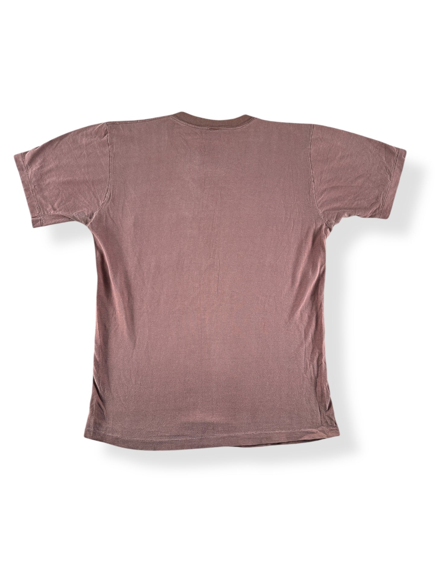 Back of Vintage Towncraft Brown Blank Pocket Tee SZ L